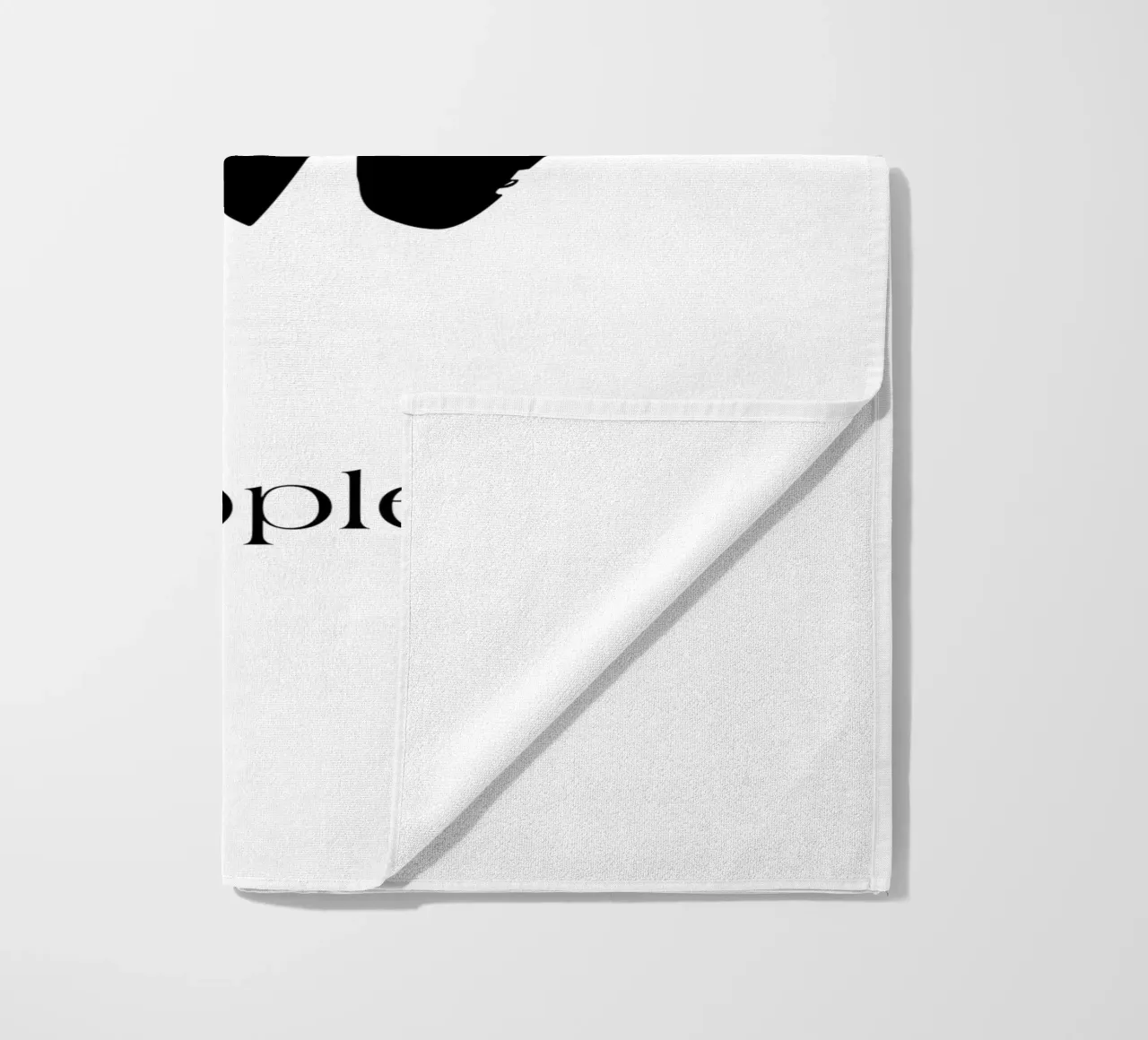 Ew People Simple Minimalist Elegant Typography beach towel by YV TYPOGRAPHY