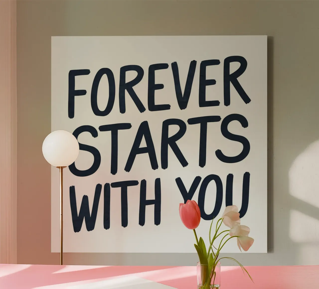 Forever Starts With You canvas by logic