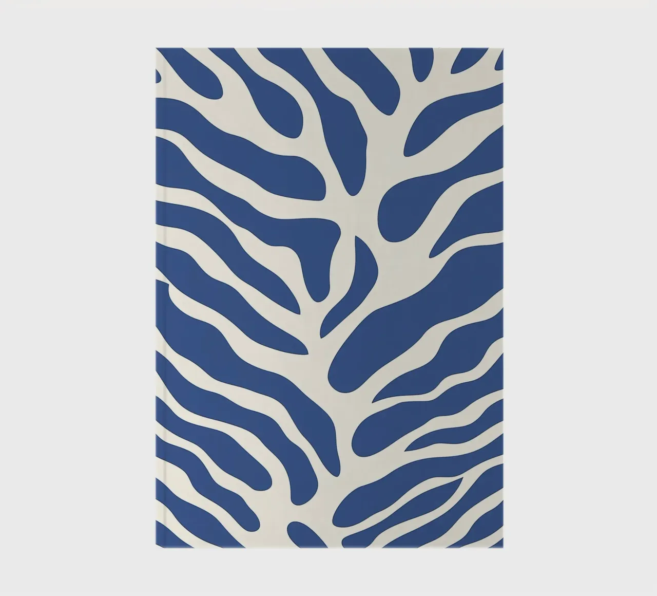 Abstract blue algae | Minimalist organic pattern notebook by Autofocus