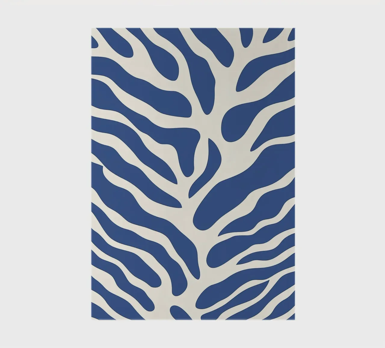 Abstract blue algae | Minimalist organic pattern notebook by Autofocus
