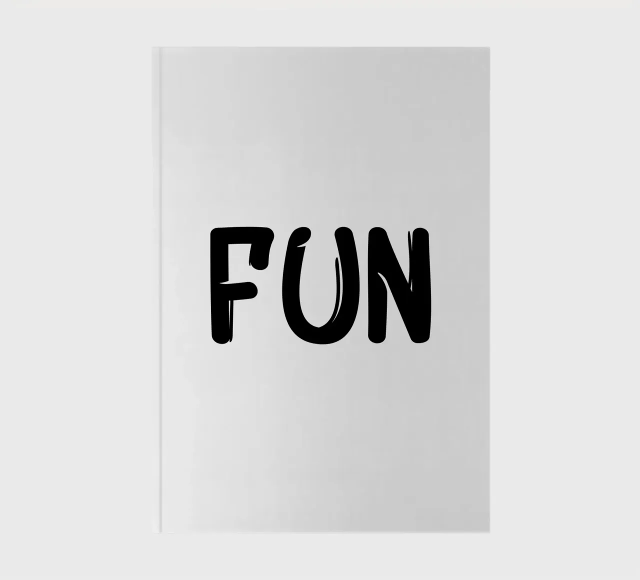 Fun Typography Minimalist Simple Elegant notebook by YV TYPOGRAPHY