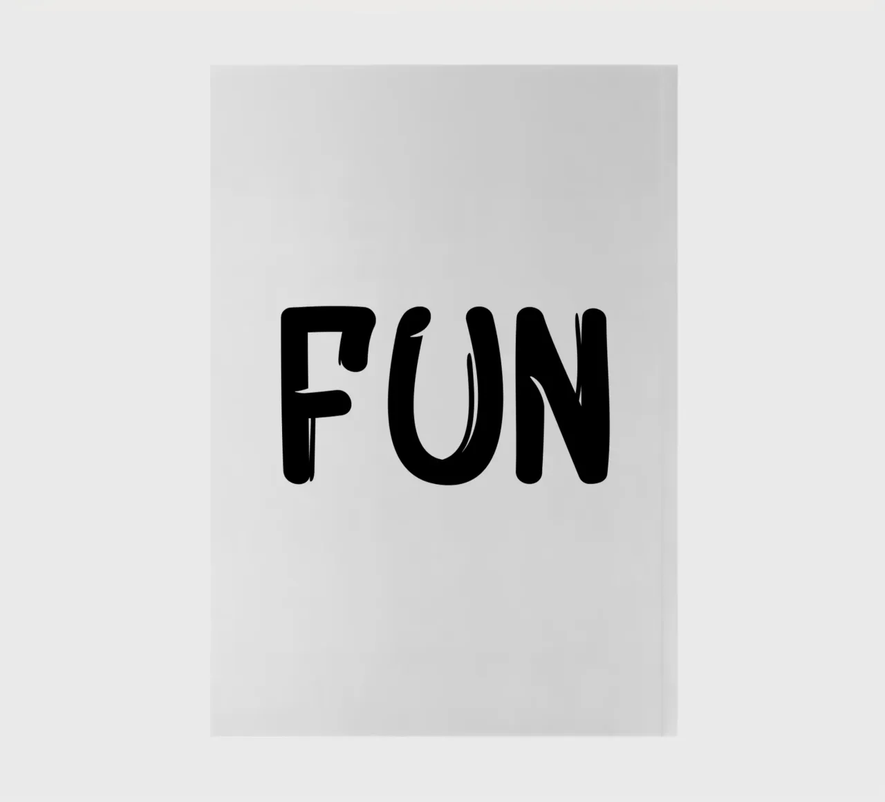 Fun Typography Minimalist Simple Elegant notebook by YV TYPOGRAPHY