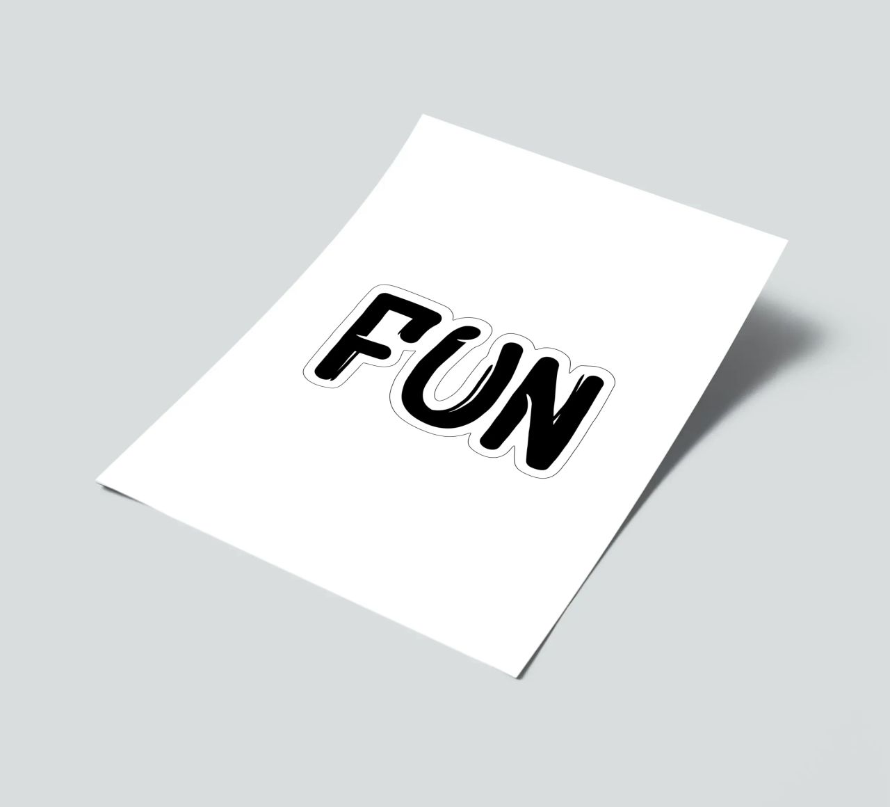 Fun Typography Minimalist Simple Elegant sticker sheet by YV TYPOGRAPHY