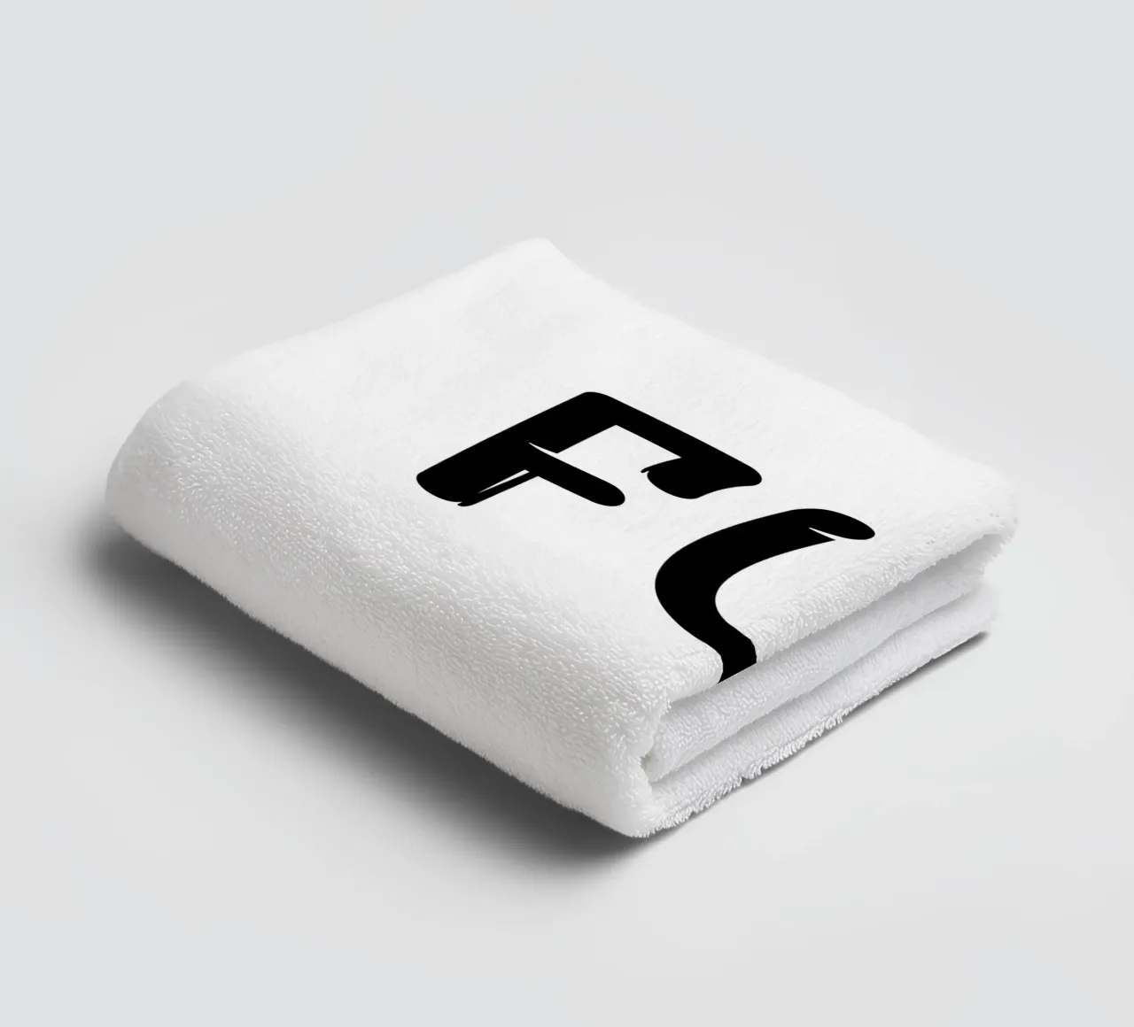 Lustige Typografie Minimalistisch Einfach Elegant Handtuch von YV TYPOGRAPHY