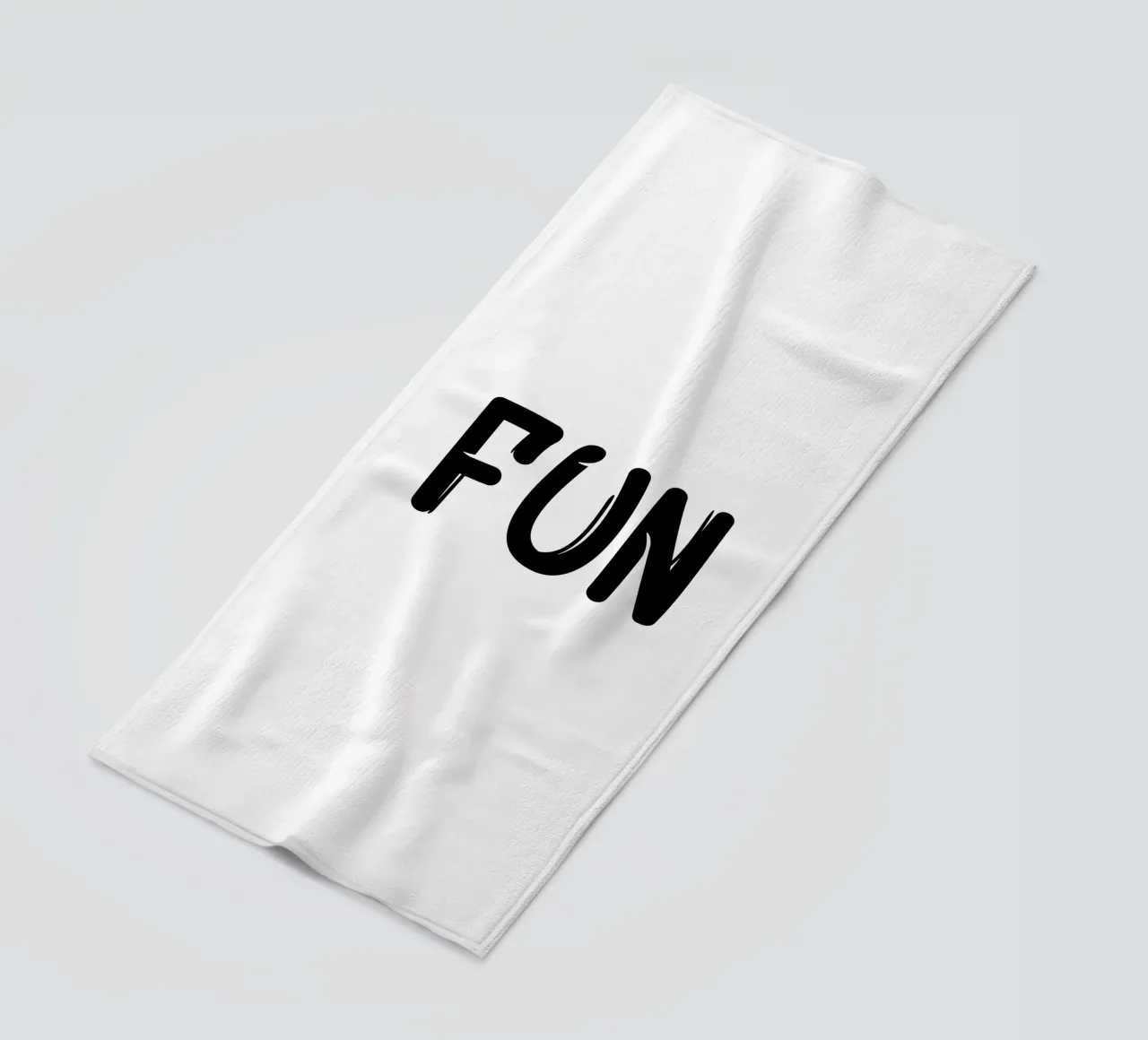 Fun Typography Minimalist Simple Elegant beach towel by YV TYPOGRAPHY