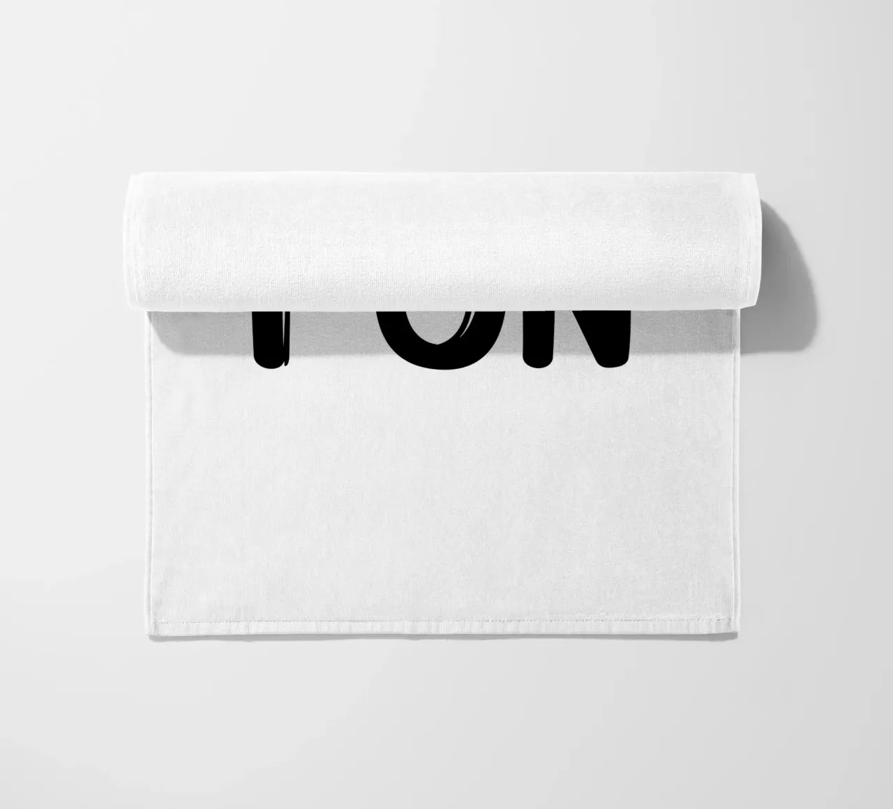 Fun Typography Minimalist Simple Elegant beach towel by YV TYPOGRAPHY