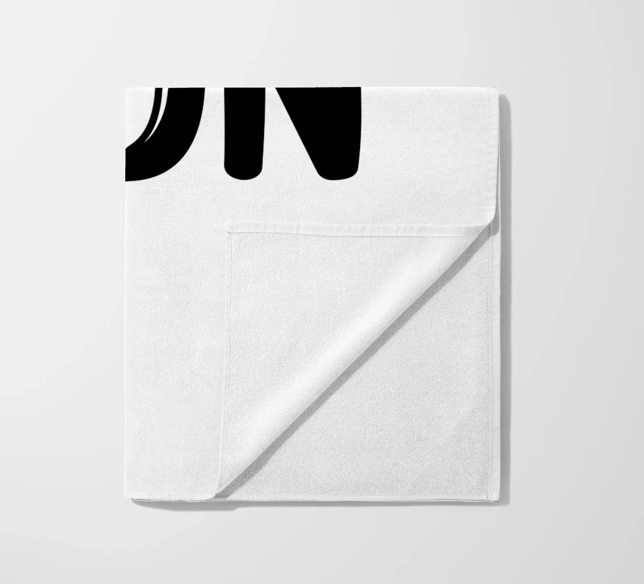 Fun Typography Minimalist Simple Elegant beach towel by YV TYPOGRAPHY