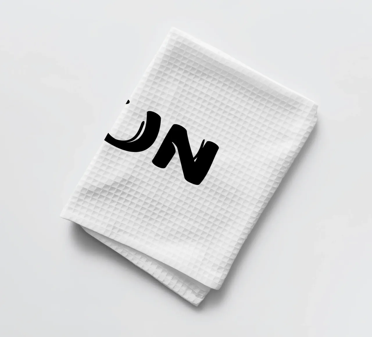 Fun Typography Minimalist Simple Elegant tea towel by YV TYPOGRAPHY