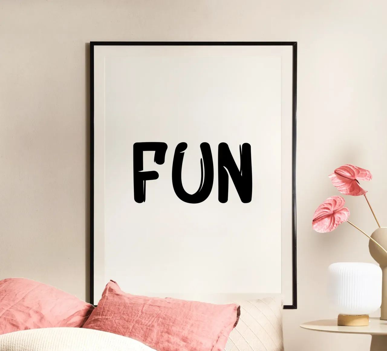 Fun Typography Minimalist Simple Elegant poster de YV TYPOGRAPHY