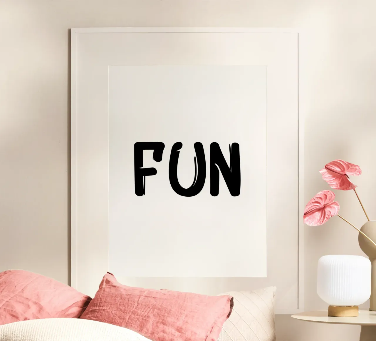 Fun Typography Minimalist Simple Elegant poster de YV TYPOGRAPHY