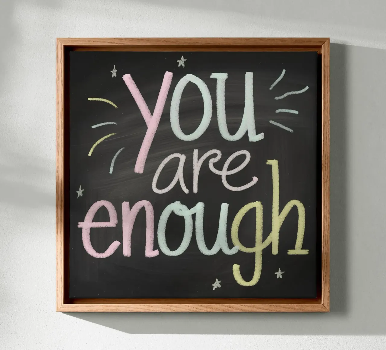 You Are Enough canvas by logic