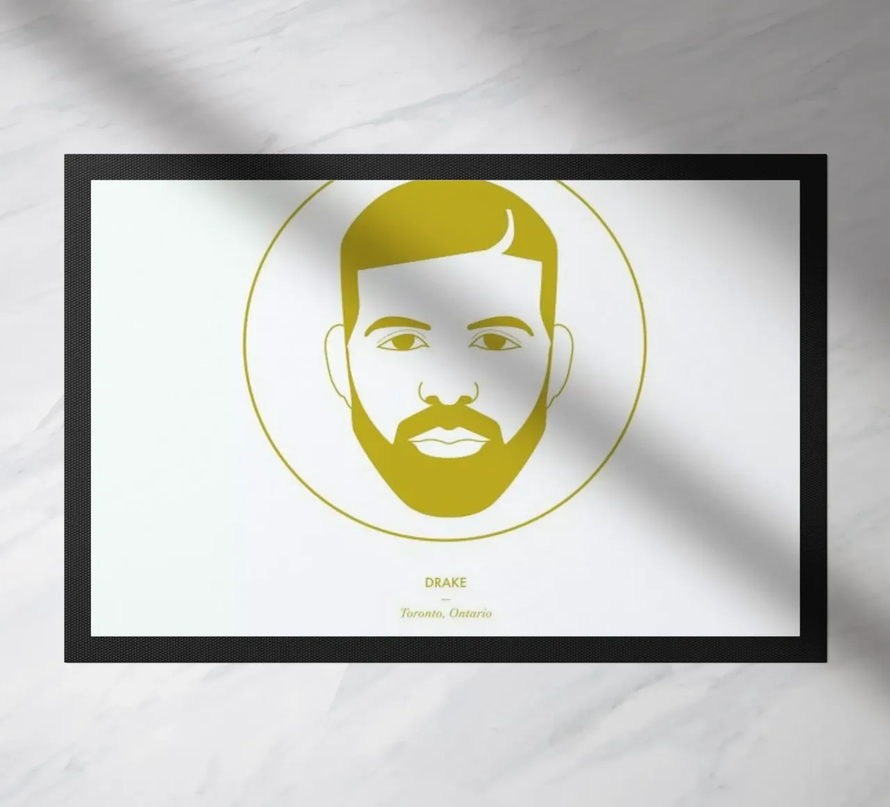 Drake doormat by Dean Smith