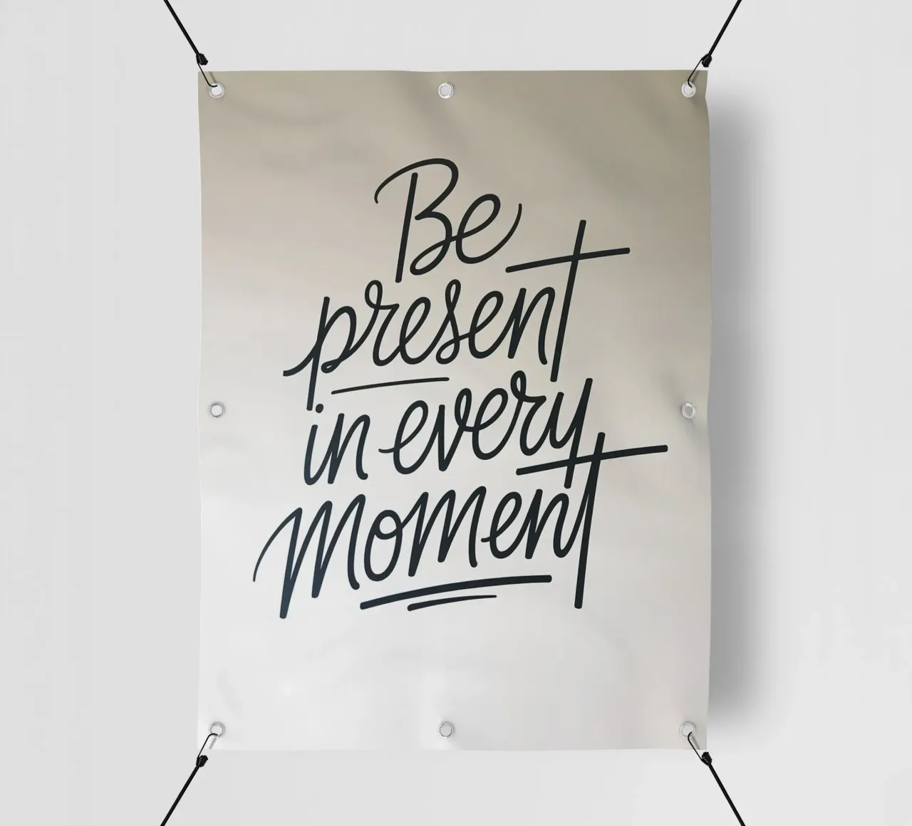 Essere presenti in ogni momento telo in pvc da logic
