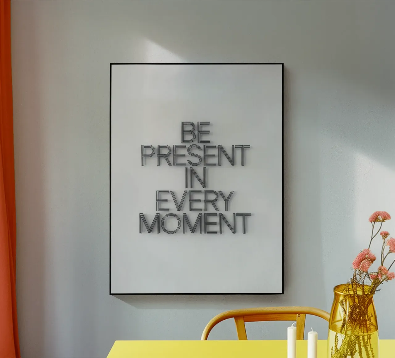 Essere presenti in ogni momento plexiglass da logic