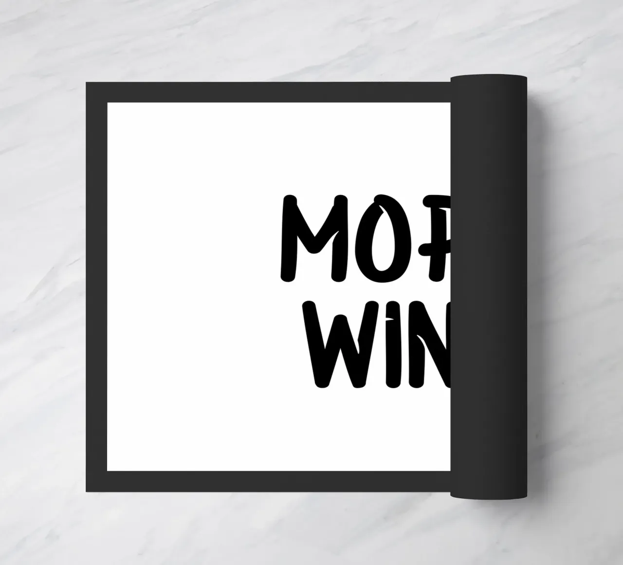More Wine Typography Minimalist Simple Elegant doormat by YV TYPOGRAPHY