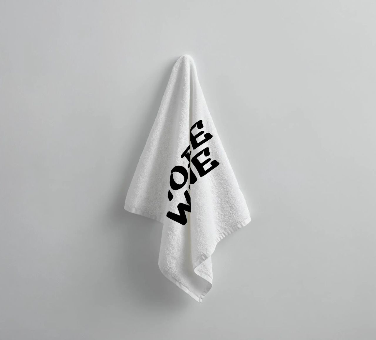 More Wine Typography Minimalist Simple Elegant towel by YV TYPOGRAPHY