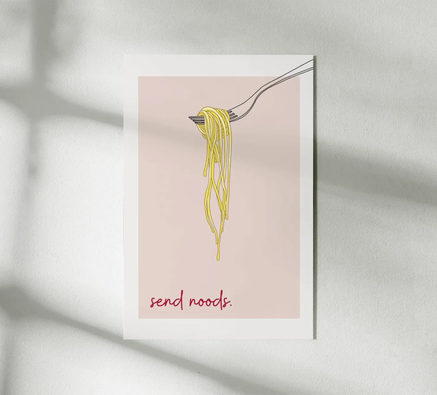 Send Noods Spaghetti plexiglass da thewalllab