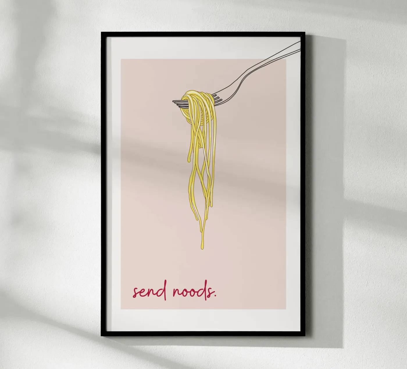 Send Noods Spaghetti poster da thewalllab