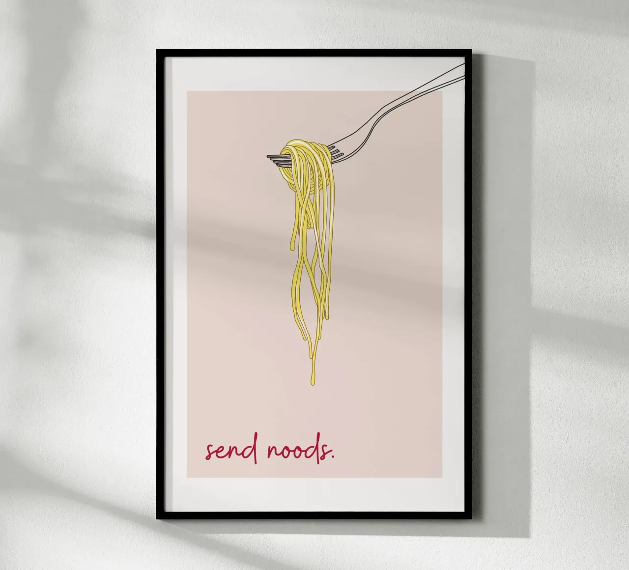 Send Noods Spaghetti poster da thewalllab