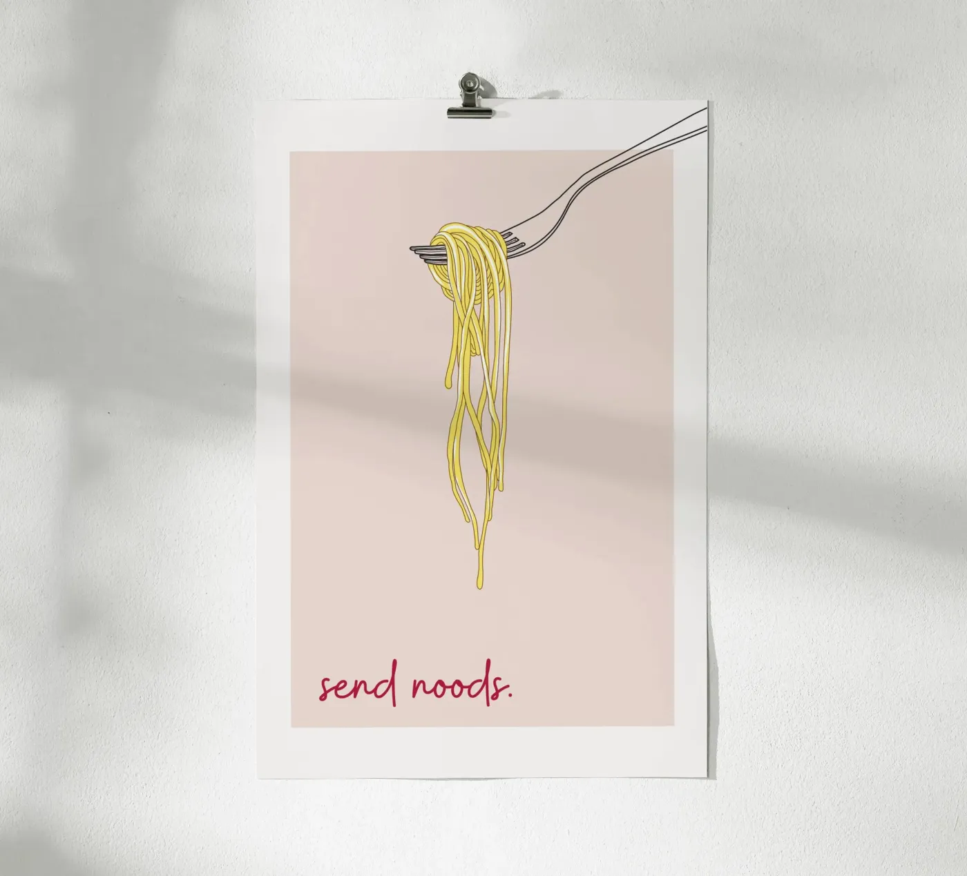 Send Noods Spaghetti poster da thewalllab