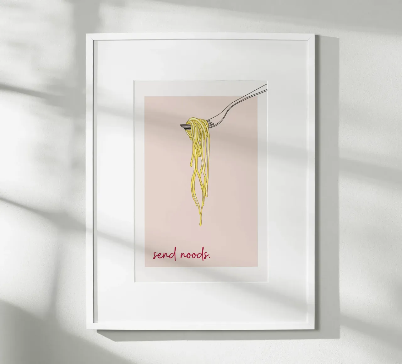 Send Noods Spaghetti poster da thewalllab