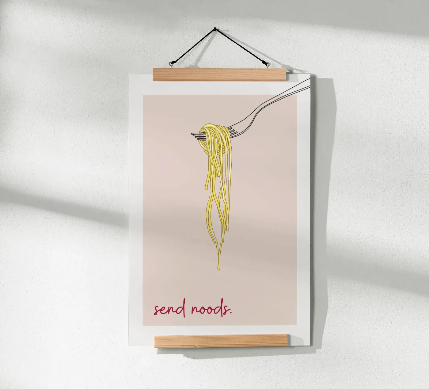 Send Noods Spaghetti poster da thewalllab