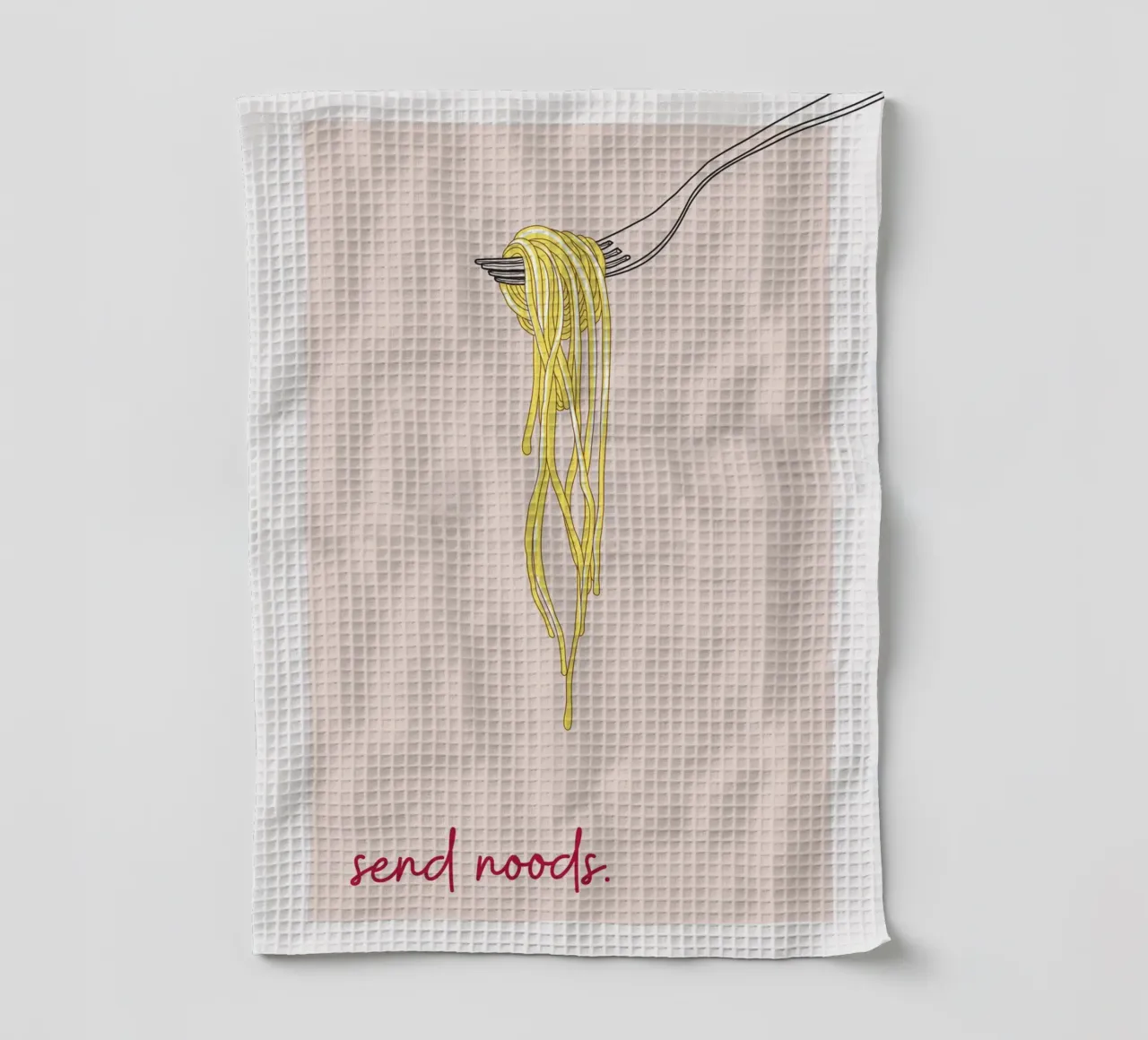 Send Noods Spaghetti canovaccio da cucina da thewalllab