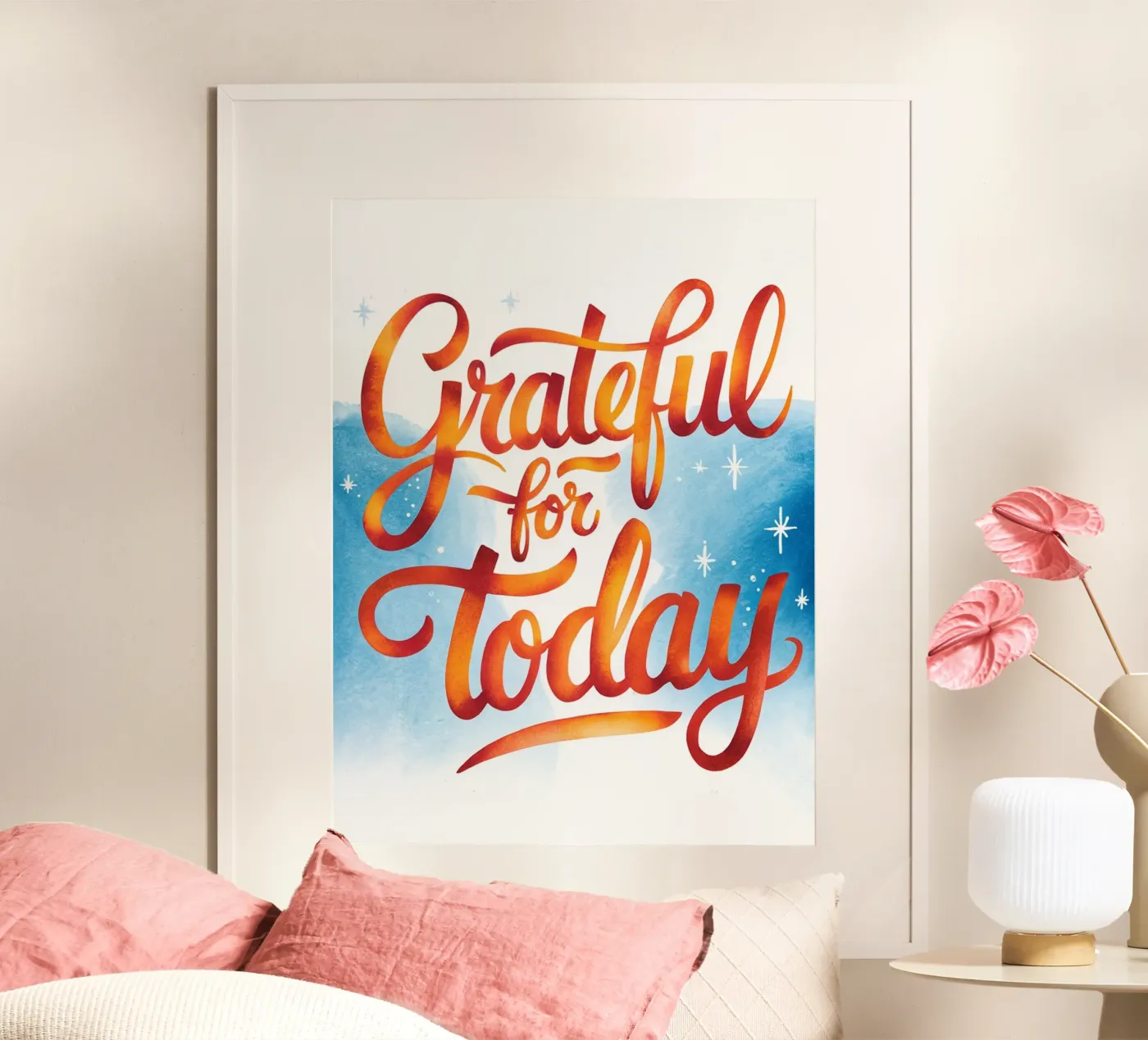 Grateful for Today poster by logic