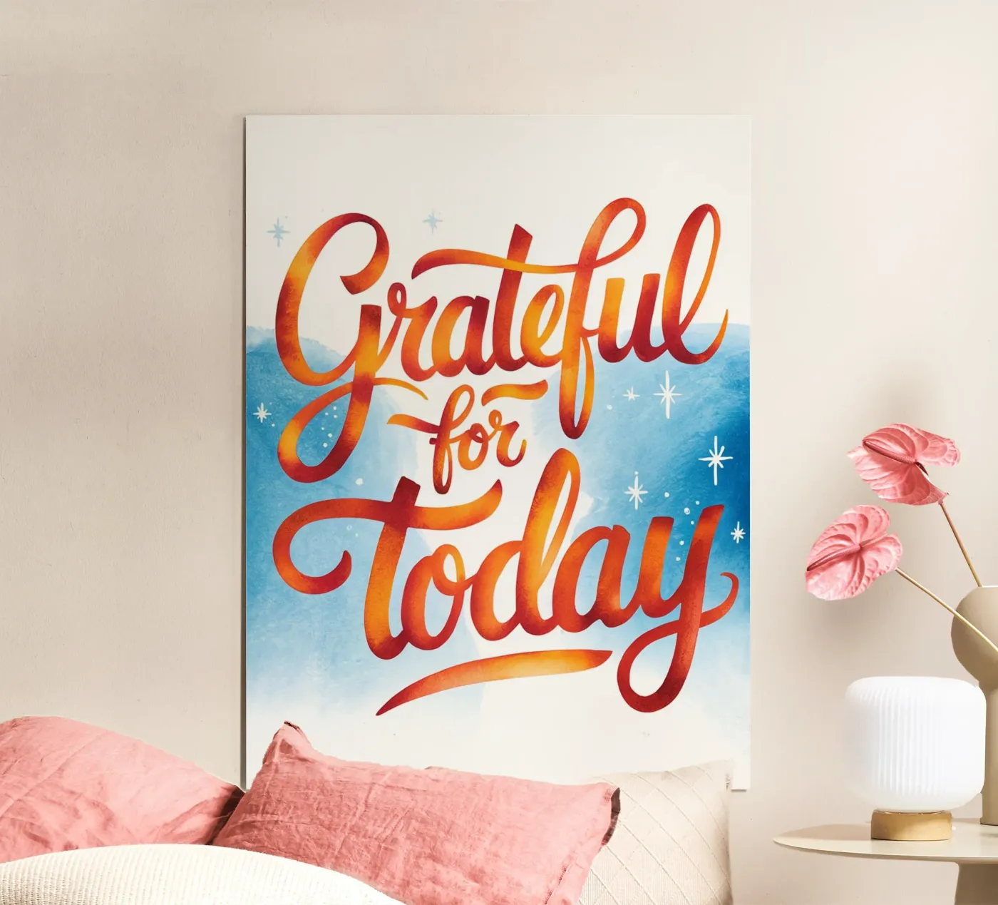 Grateful for Today poster by logic