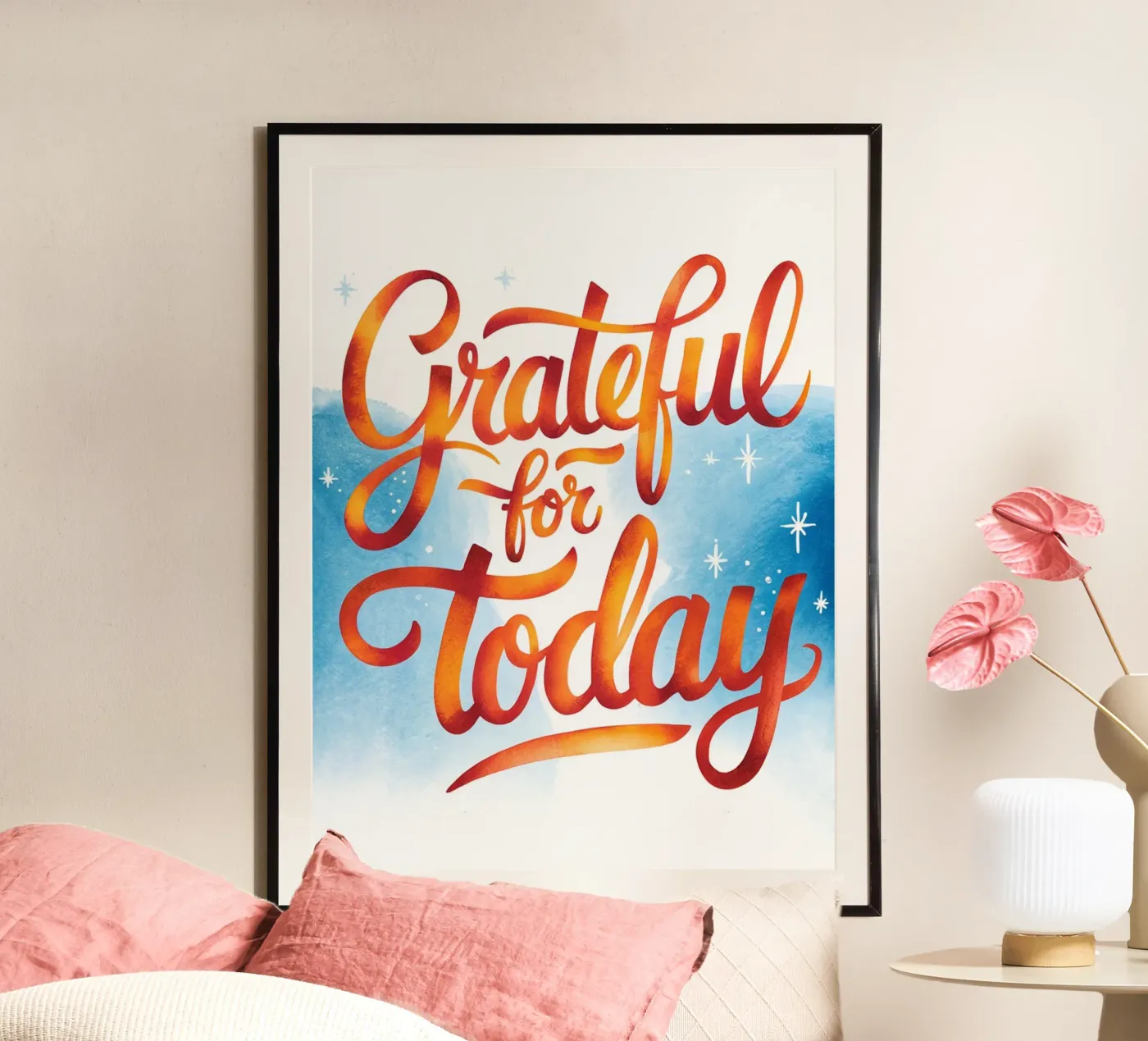 Grateful for Today poster by logic
