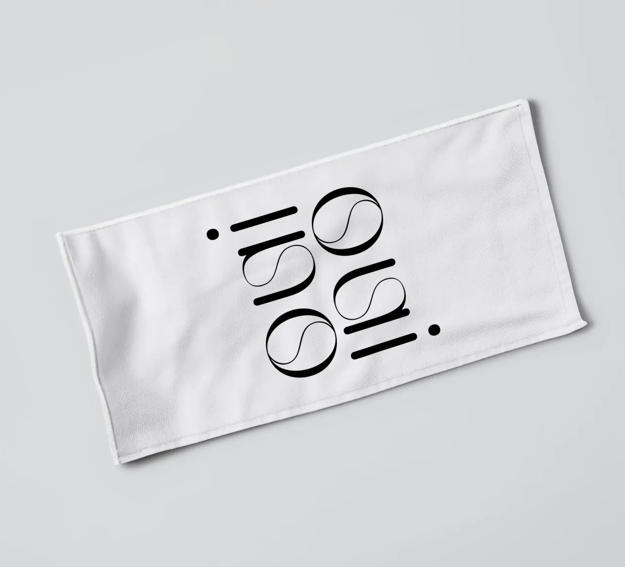 Oui Oui Typografie Minimalistisch Einfach Modern Handtuch von YV TYPOGRAPHY