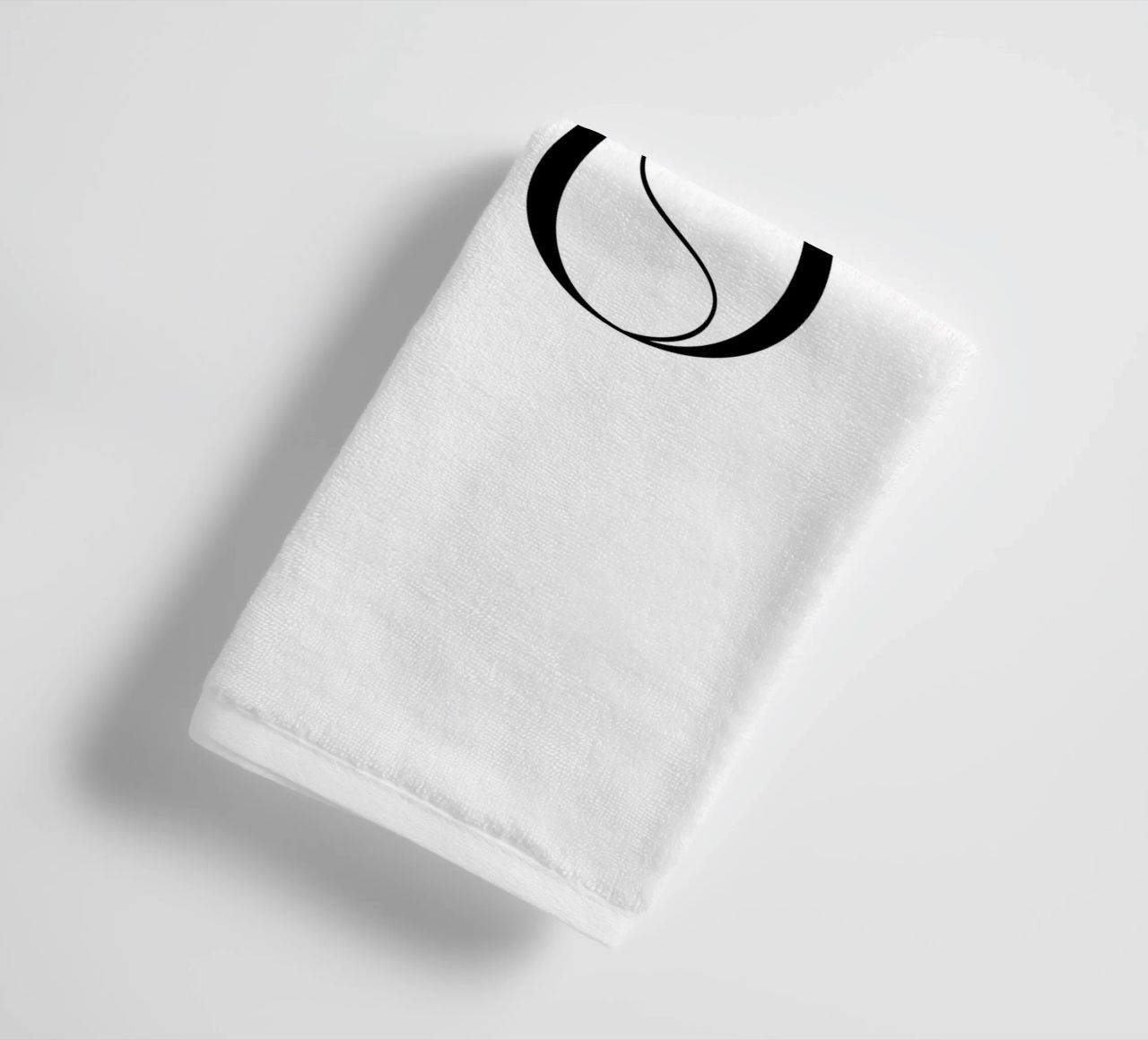 Oui Oui Typography Minimalist Simple Modern towel by YV TYPOGRAPHY