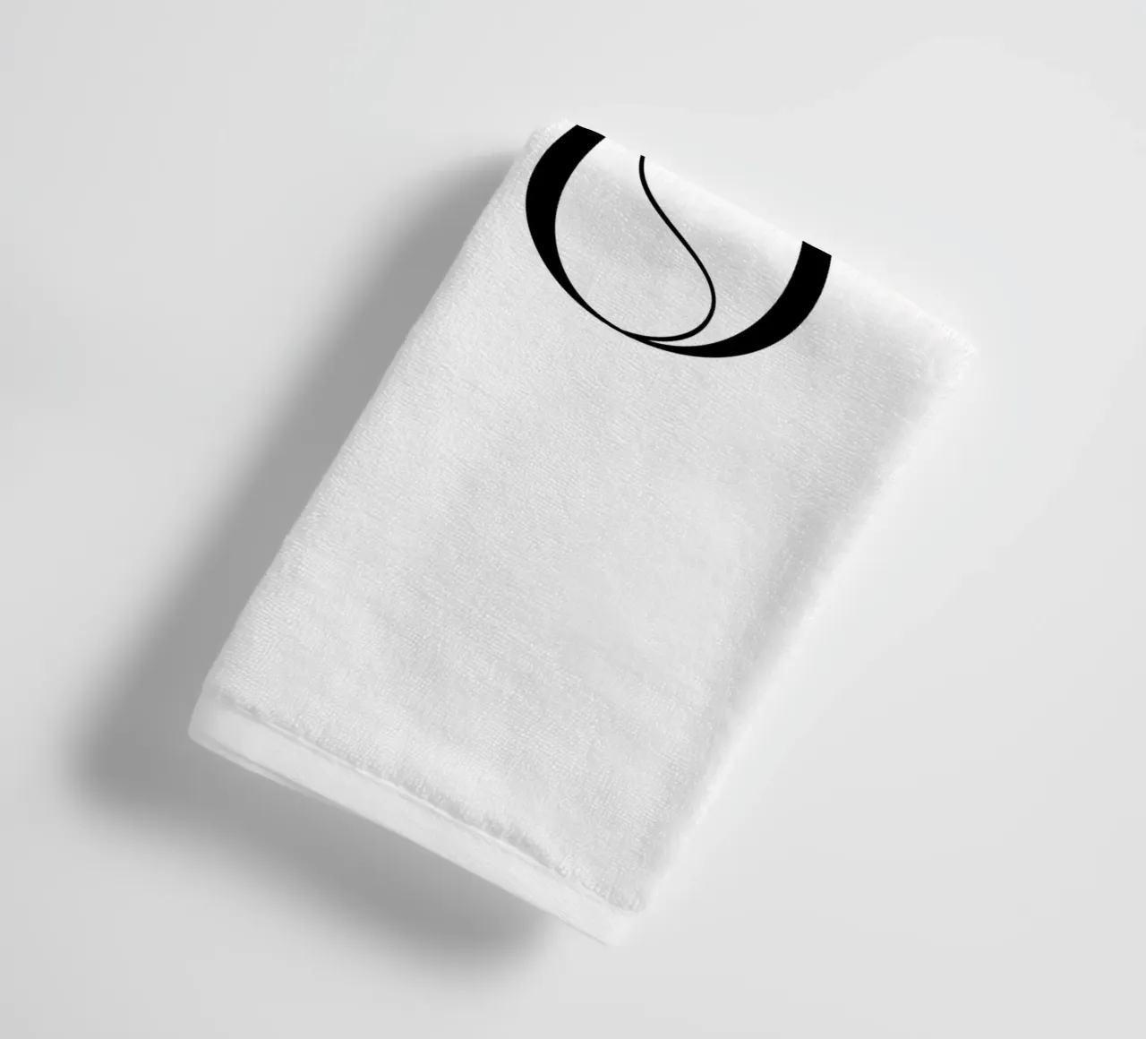 Oui Oui Tipografia Minimalista Semplice Moderna asciugamano da bagno da YV TYPOGRAPHY