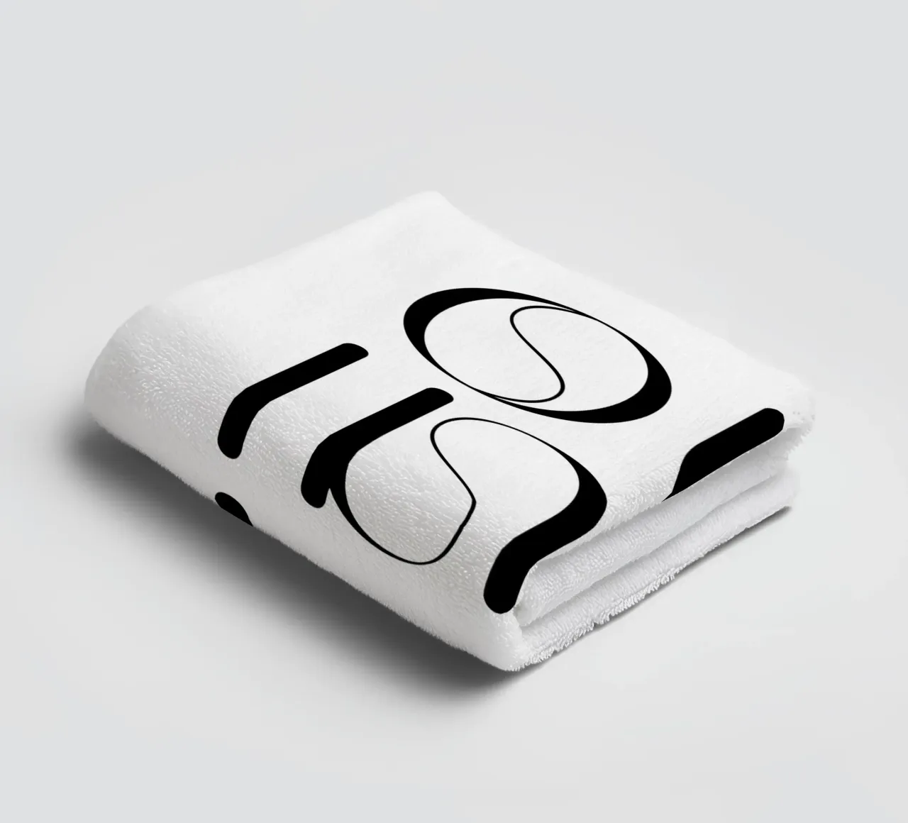 Oui Oui Typografie Minimalistisch Einfach Modern Handtuch von YV TYPOGRAPHY