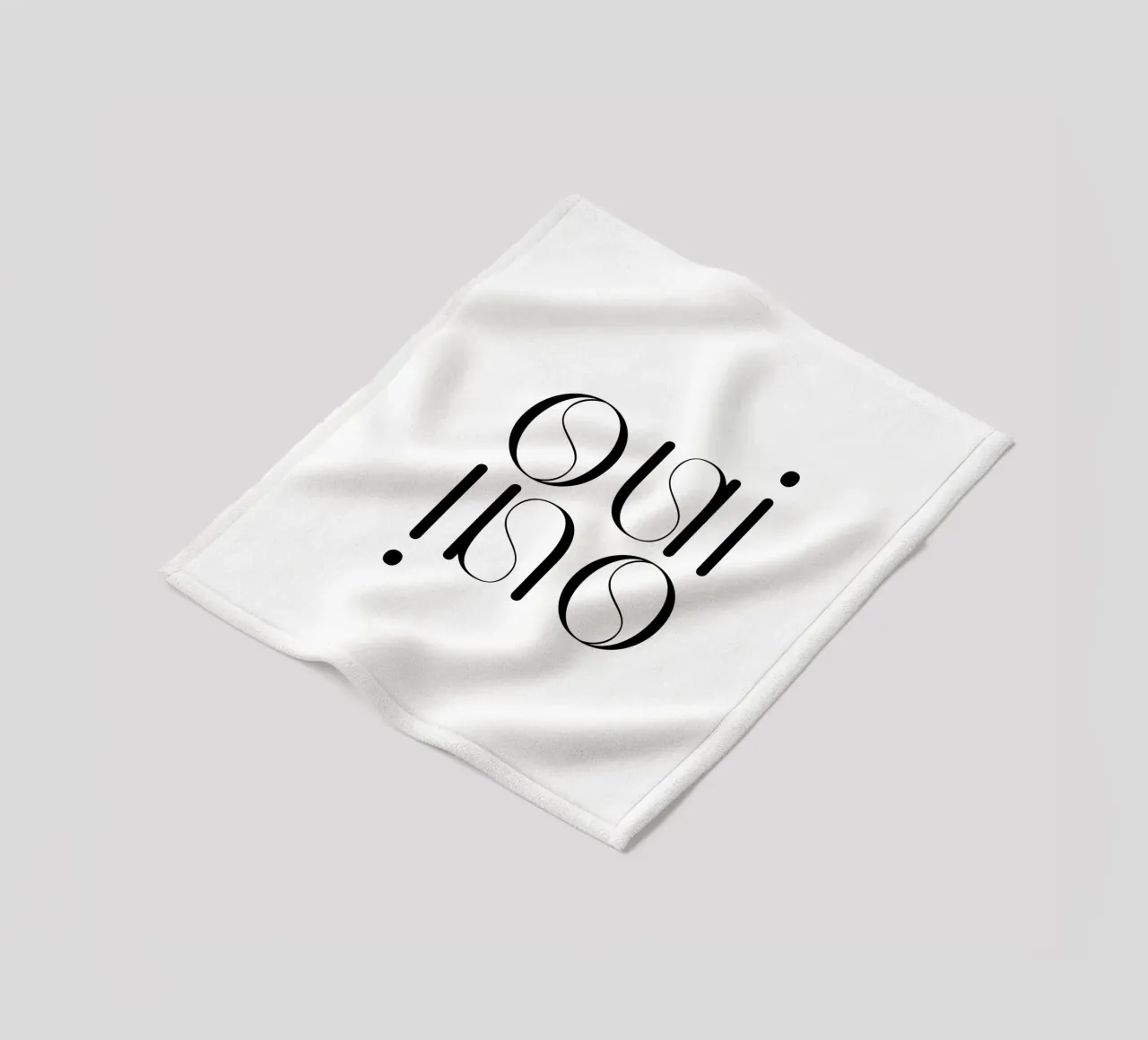 Oui Oui Tipografia Minimalista Semplice Moderna coperta in pile da YV TYPOGRAPHY