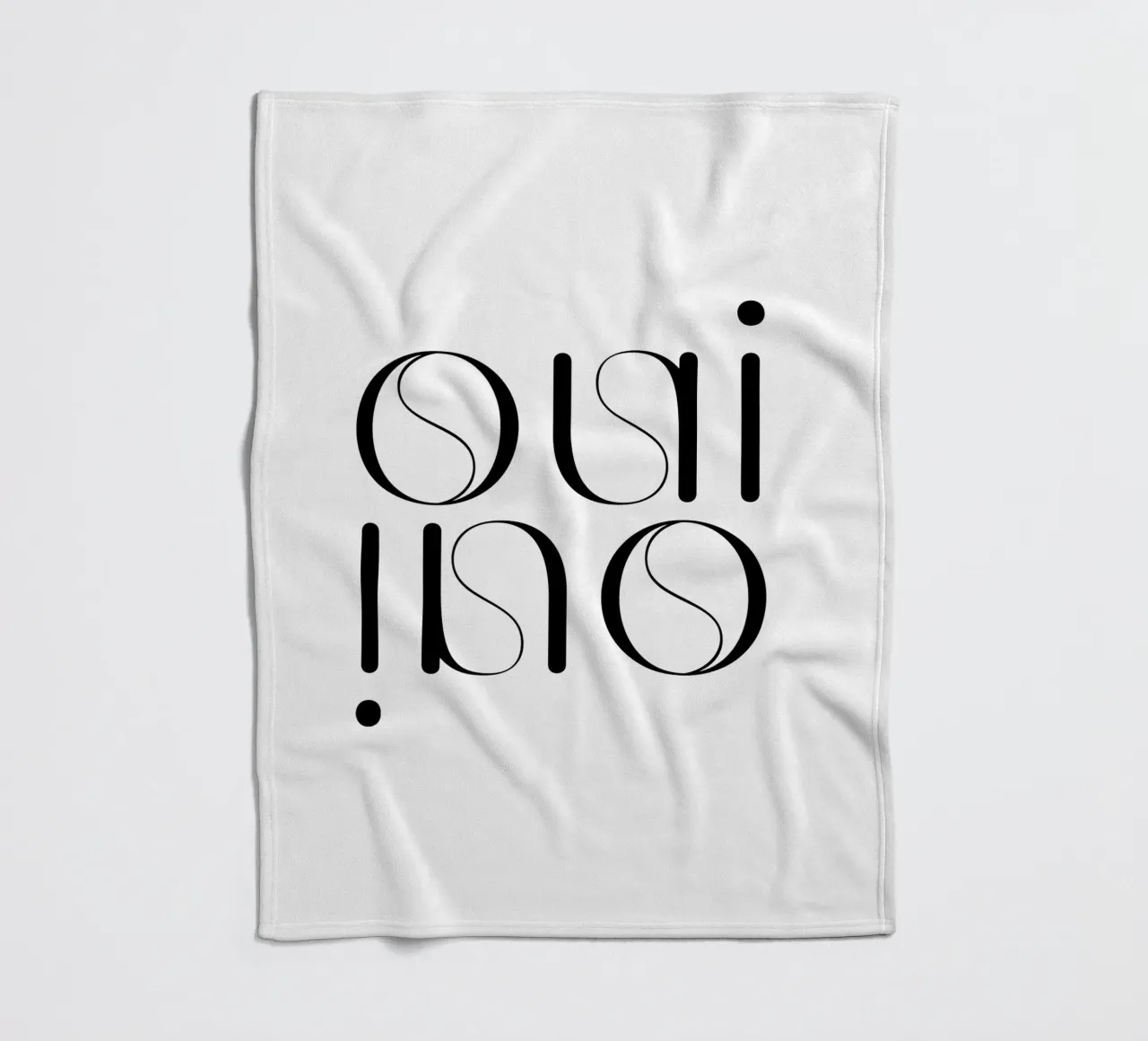 Oui Oui Tipografia Minimalista Semplice Moderna coperta in pile da YV TYPOGRAPHY