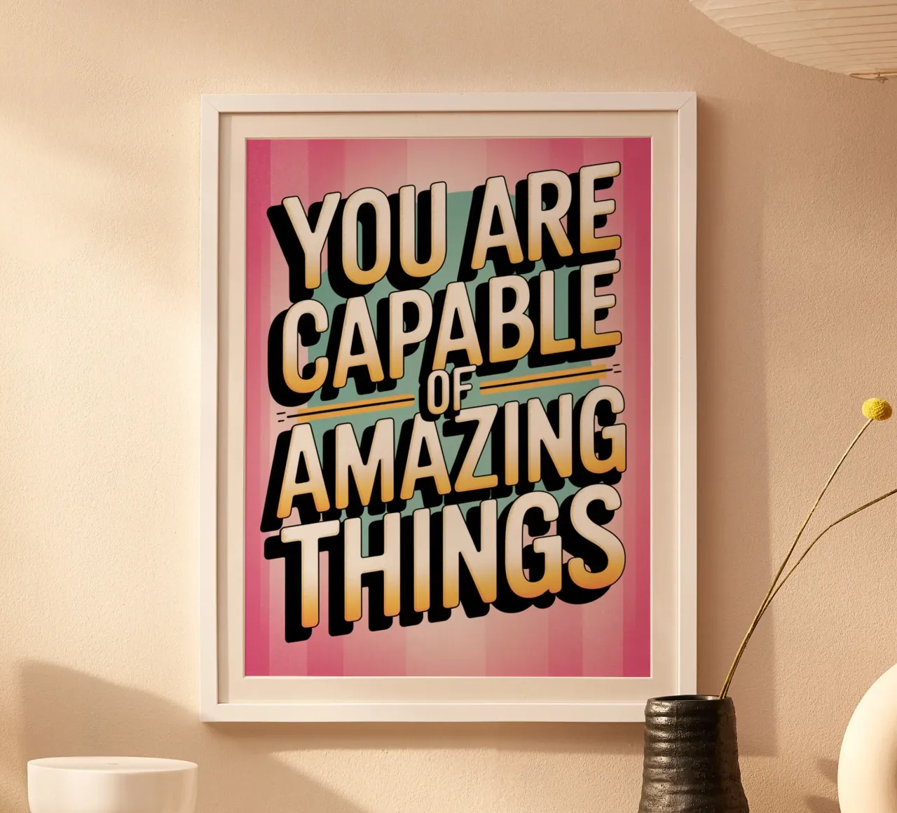 Vous êtes capable de choses étonnantes poster de logic