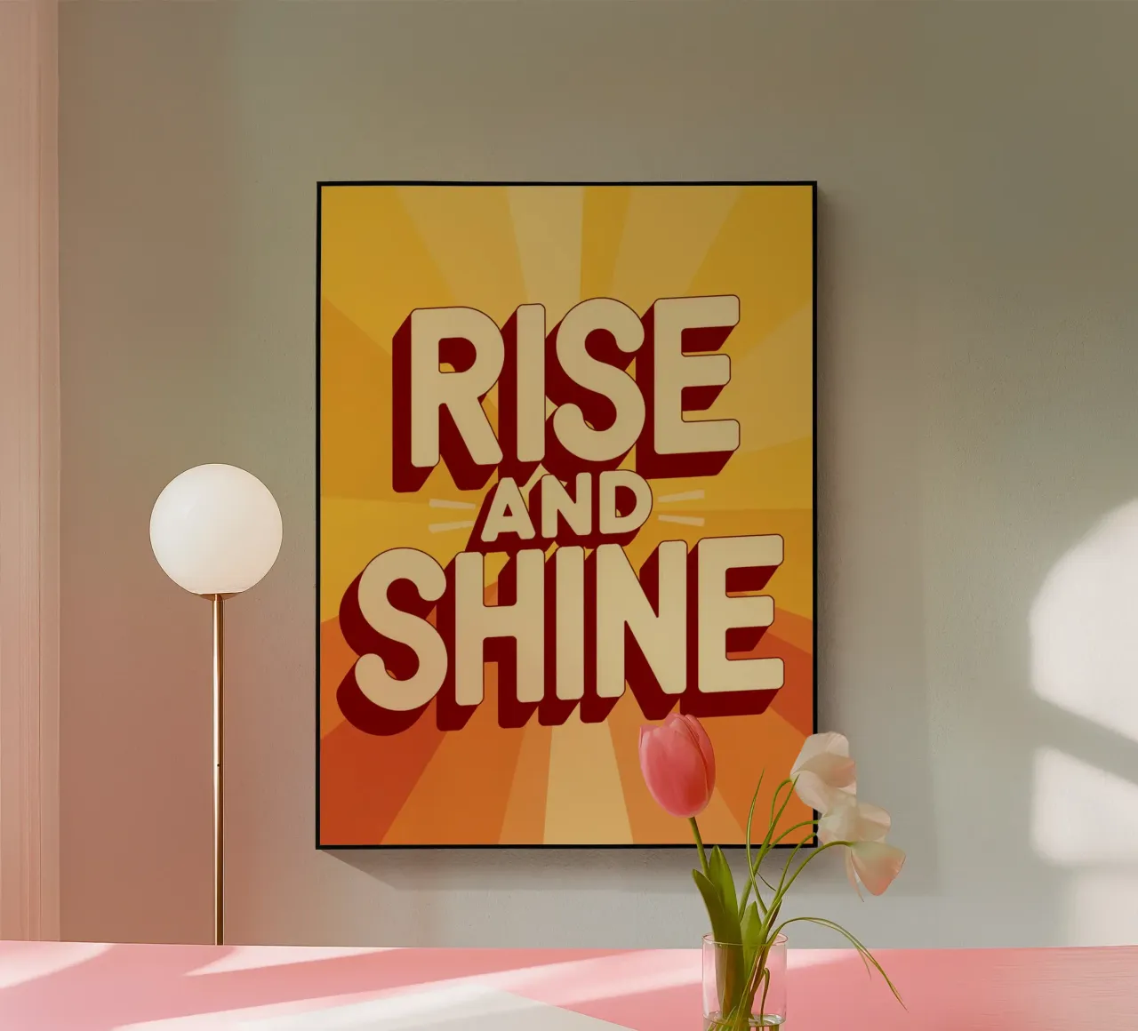 Alzati e risplendi plexiglass da logic