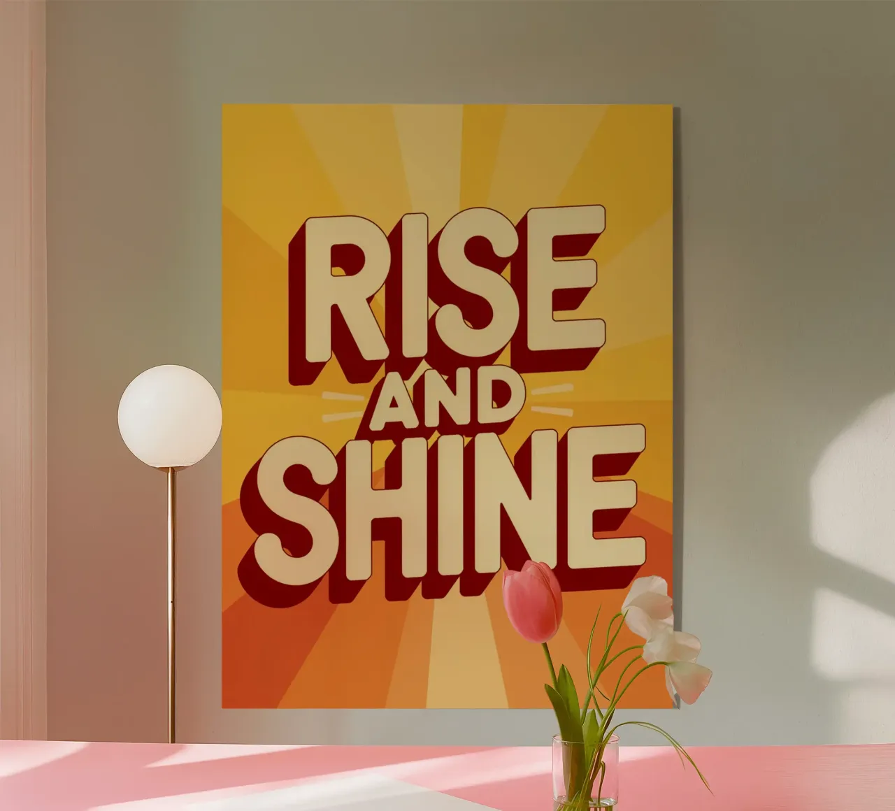 Opstaan en schitteren acryl van logic