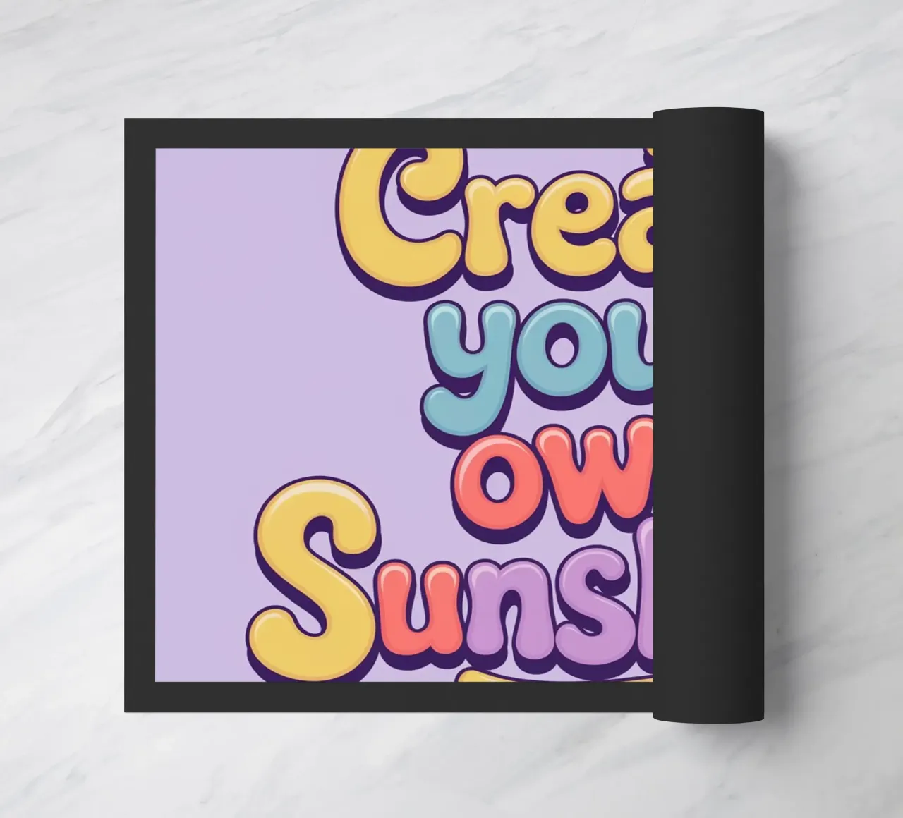 Create Your Own Sunshine doormat by logic