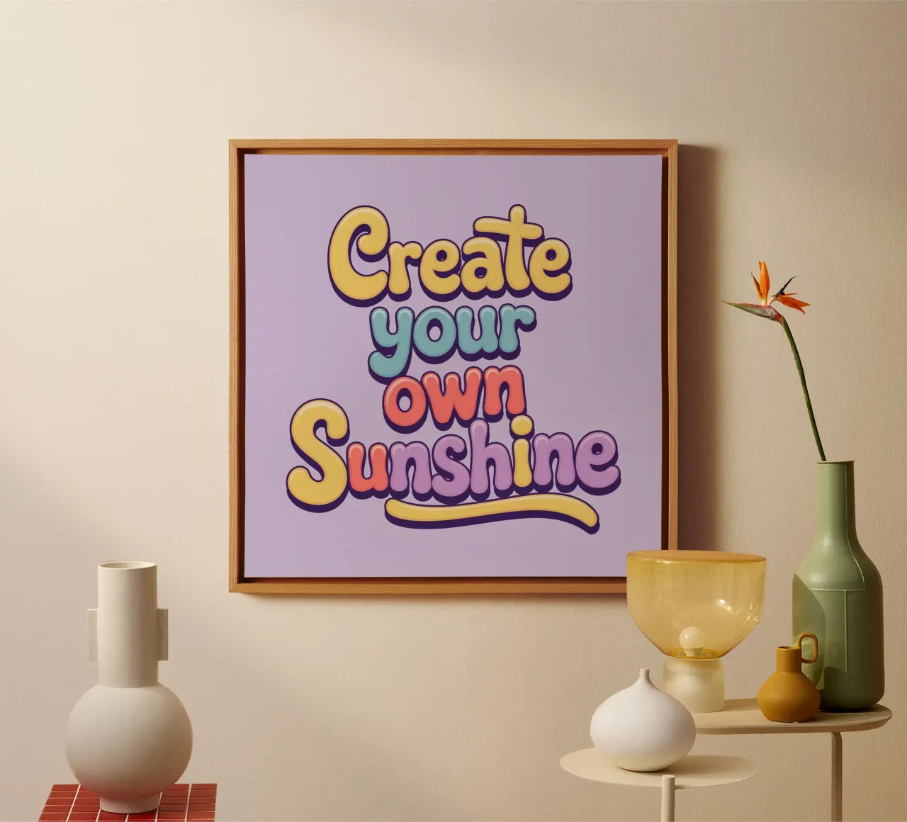 Create Your Own Sunshine canvas by logic