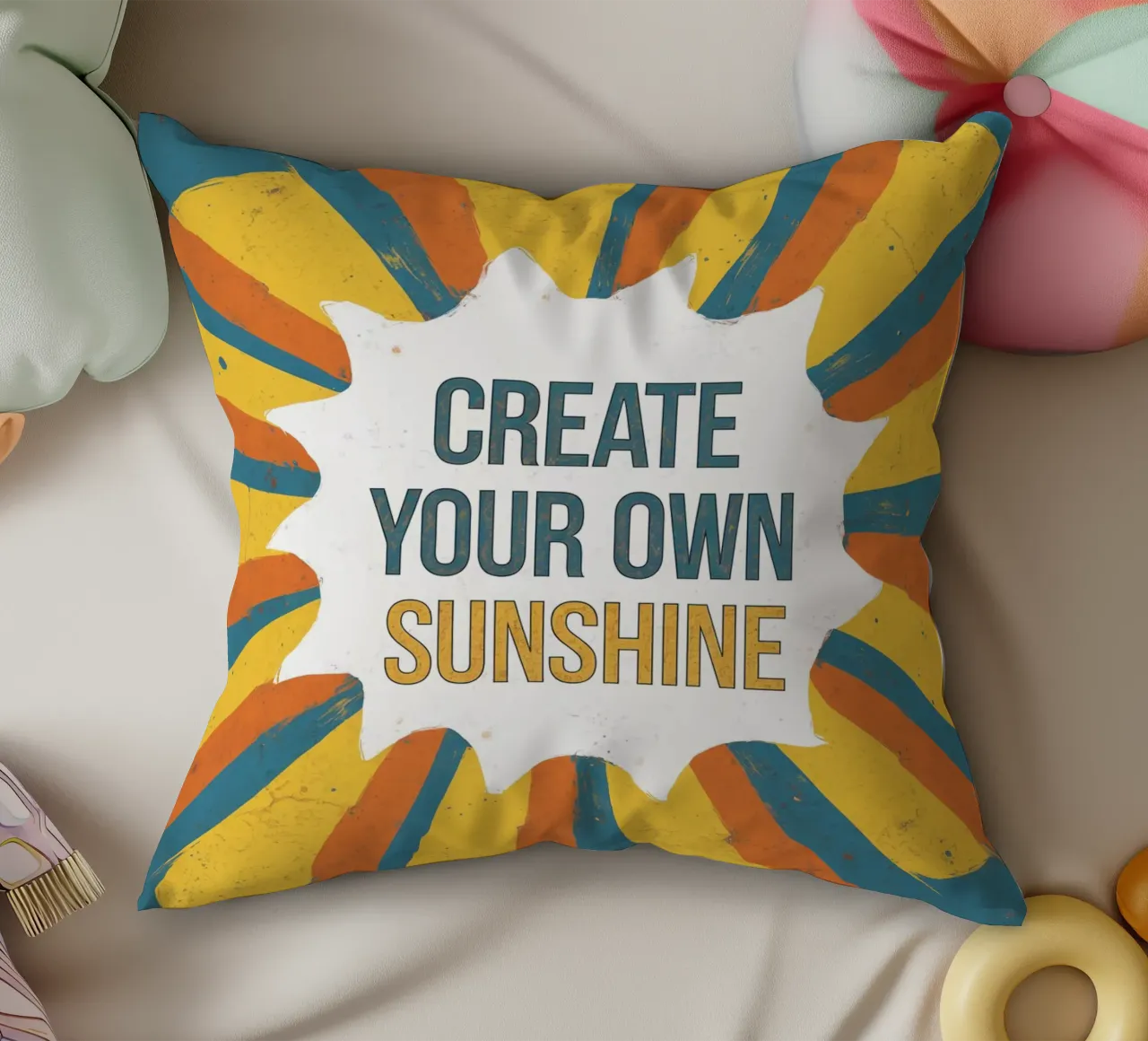 Create Your Own Sunshine decorative cushion by logic