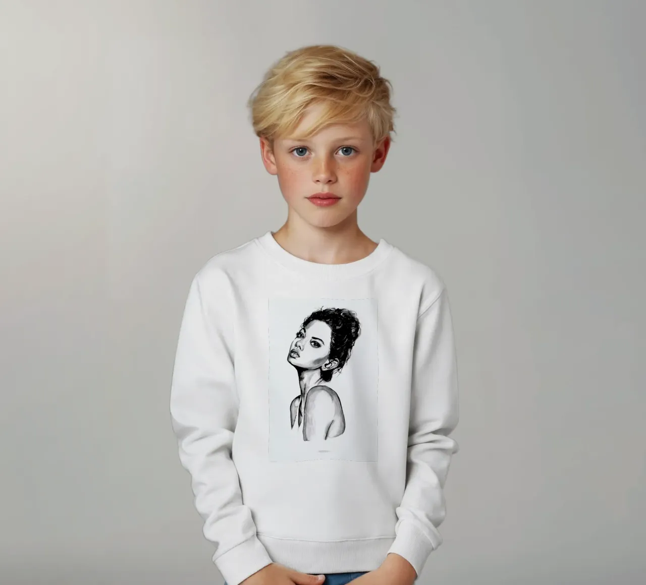 Untitled 1 kids sweatshirt by Mathilde Olsen