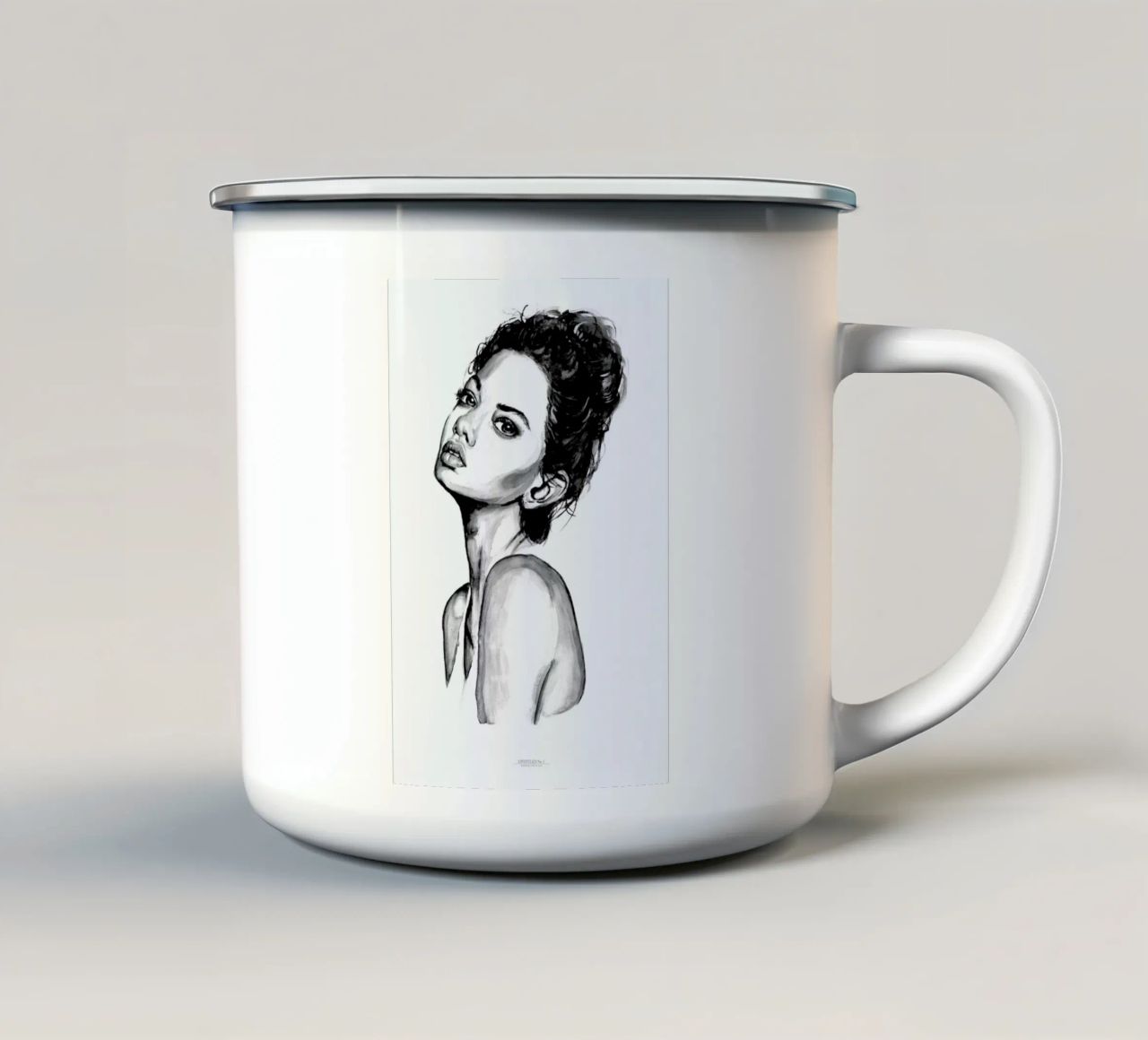 Untitled 1 tazza in smalto da Mathilde Olsen
