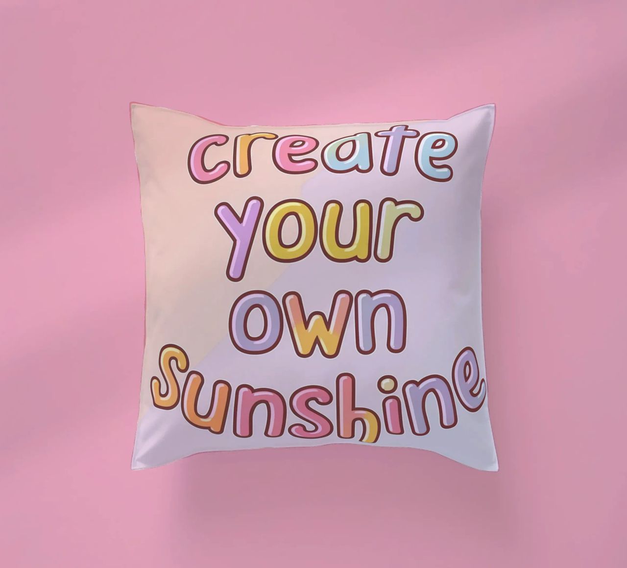 Create Your Own Sunshine decorative cushion by logic