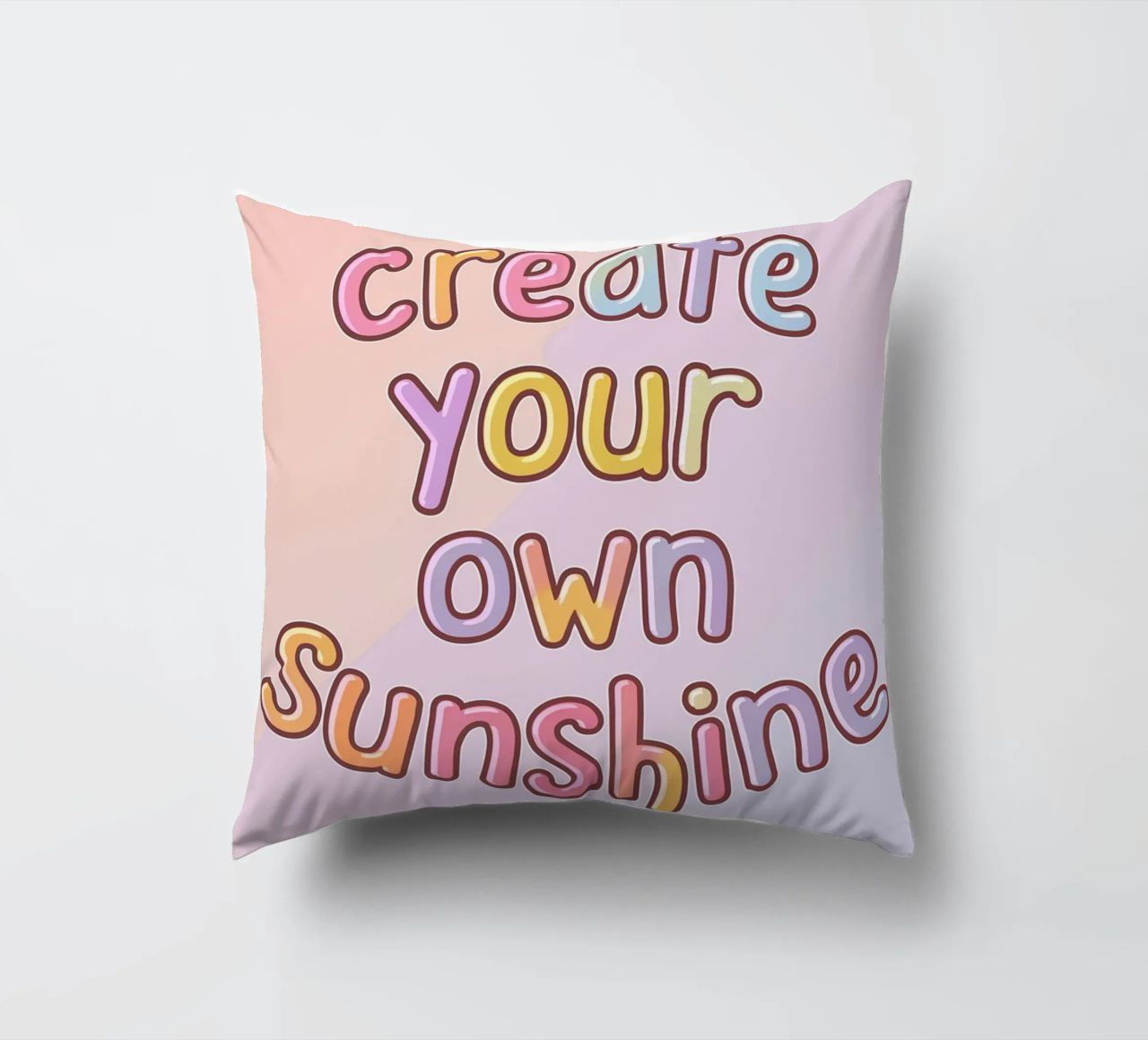 Create Your Own Sunshine decorative cushion by logic