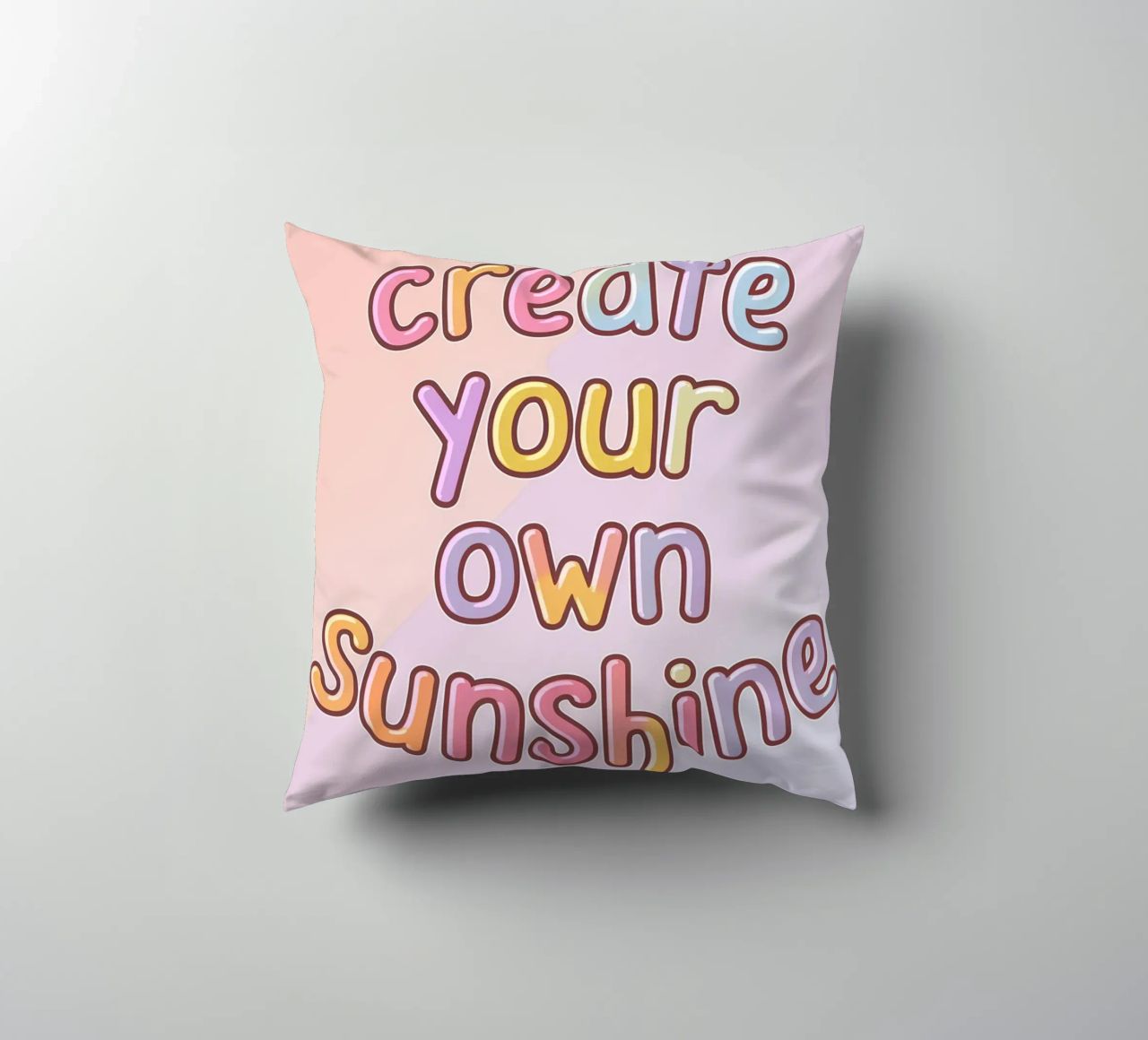 Create Your Own Sunshine decorative cushion by logic