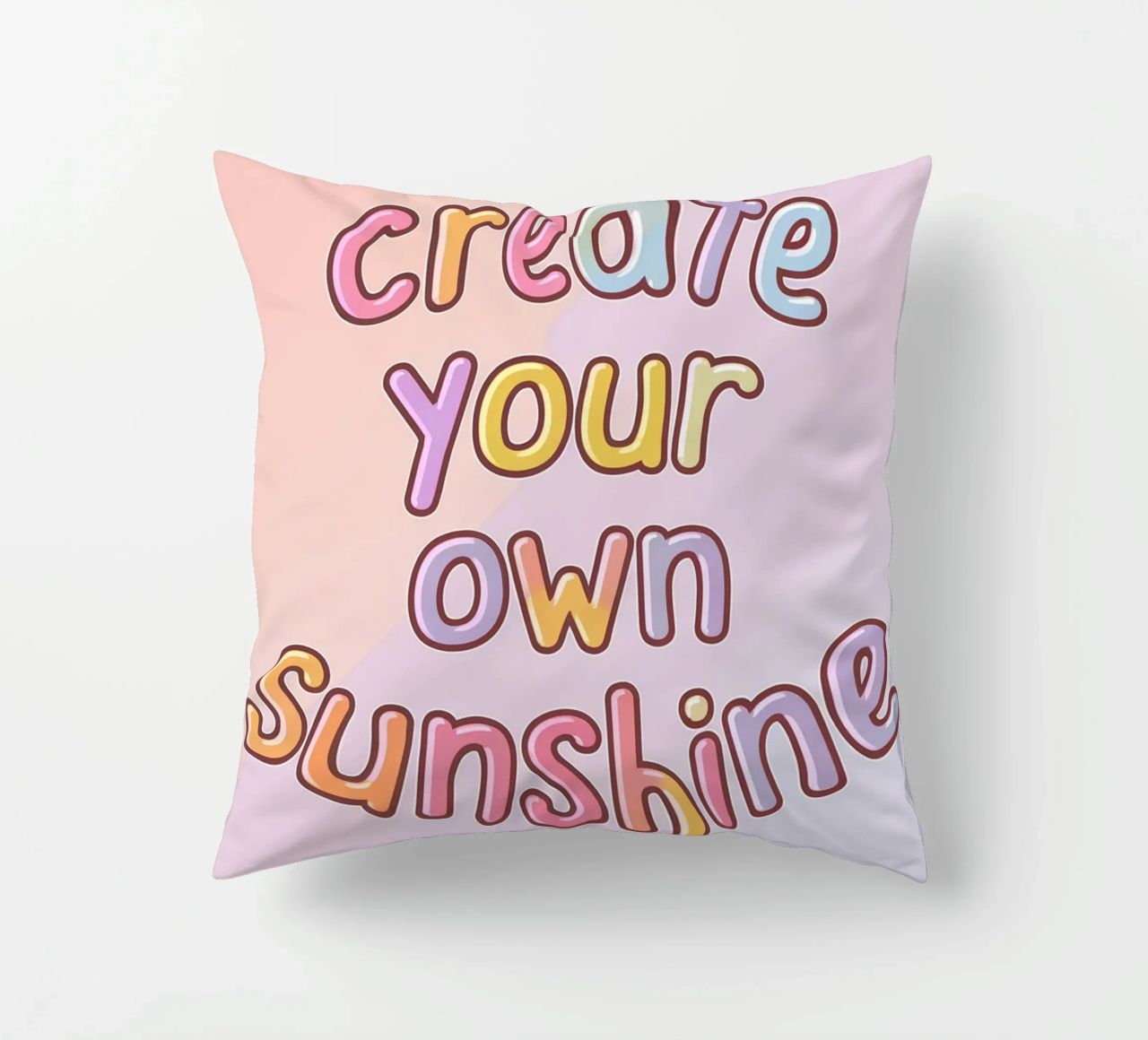 Create Your Own Sunshine decorative cushion by logic
