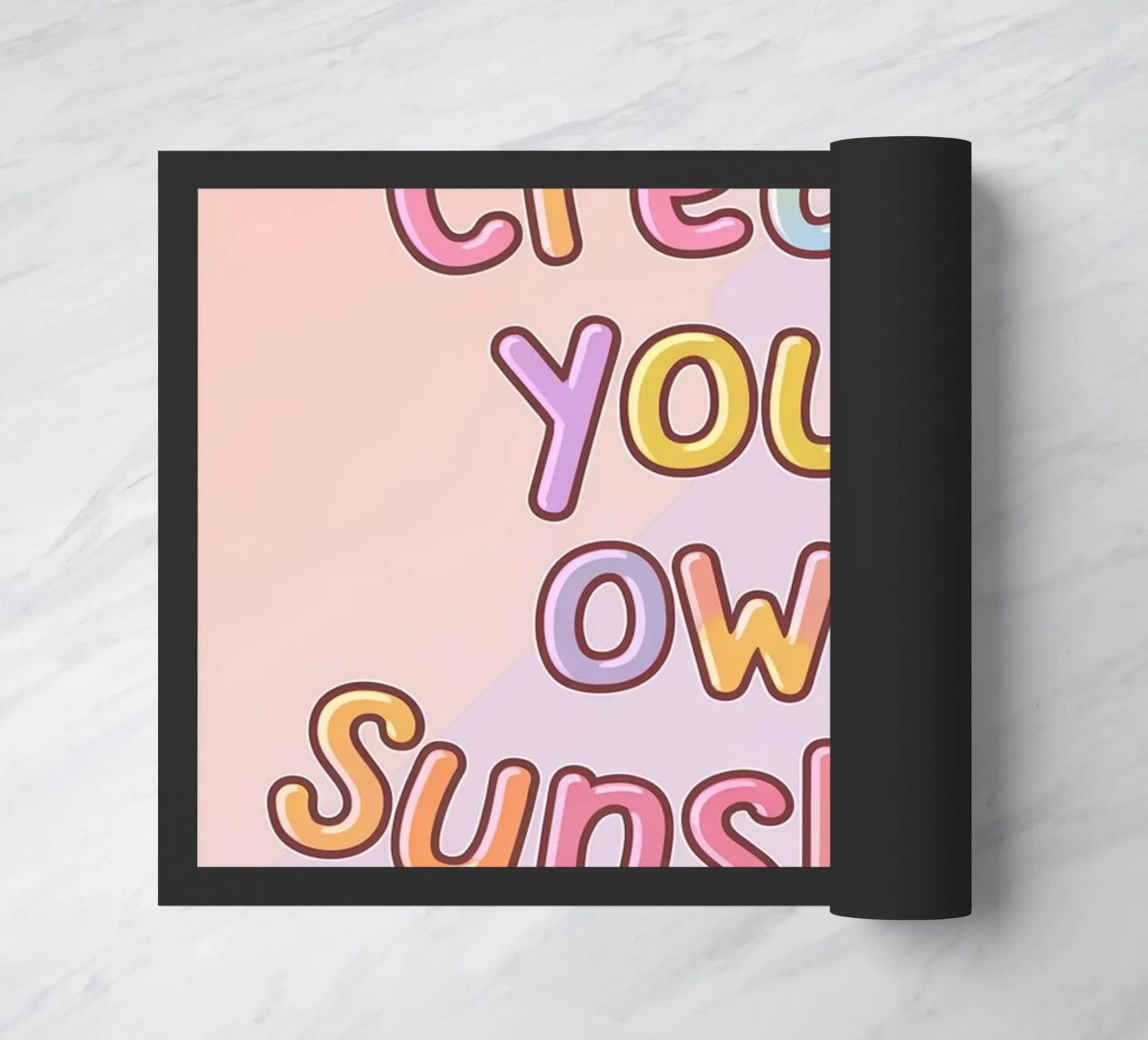 Create Your Own Sunshine doormat by logic