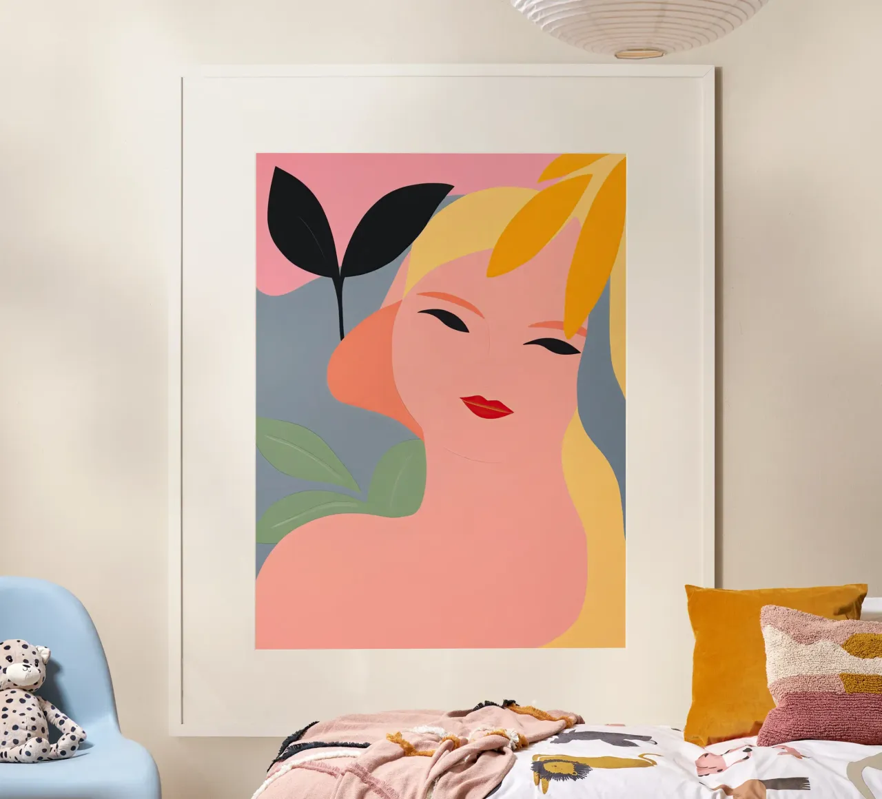 Prendendo il sole | Ritratto minimalista di donna poster da Autofocus